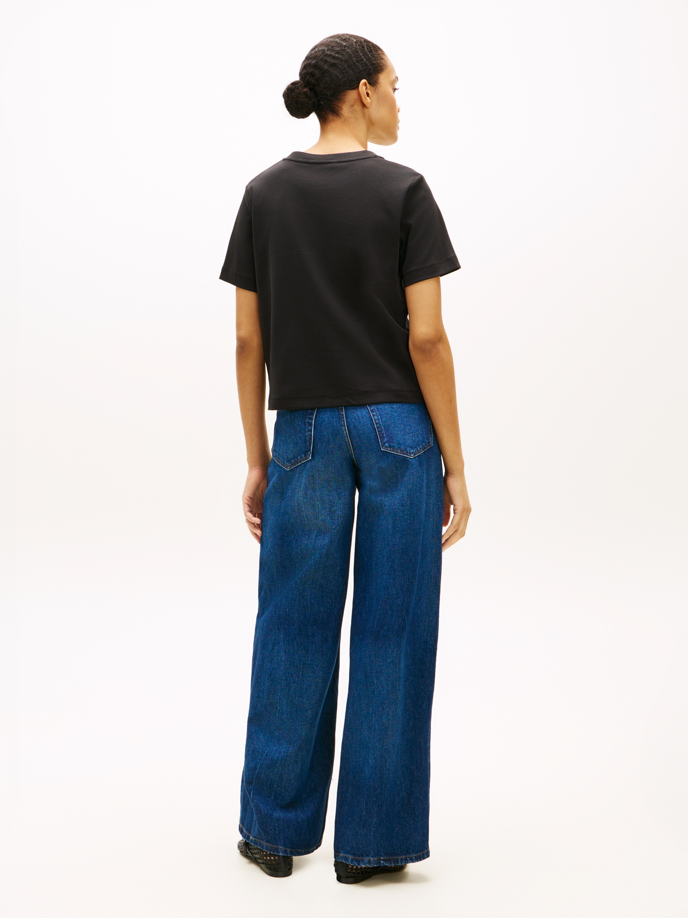 Tommy Hilfiger Kurzarmshirt »INTERLOCK BOXY C-NK SS TEE« Baumwolle