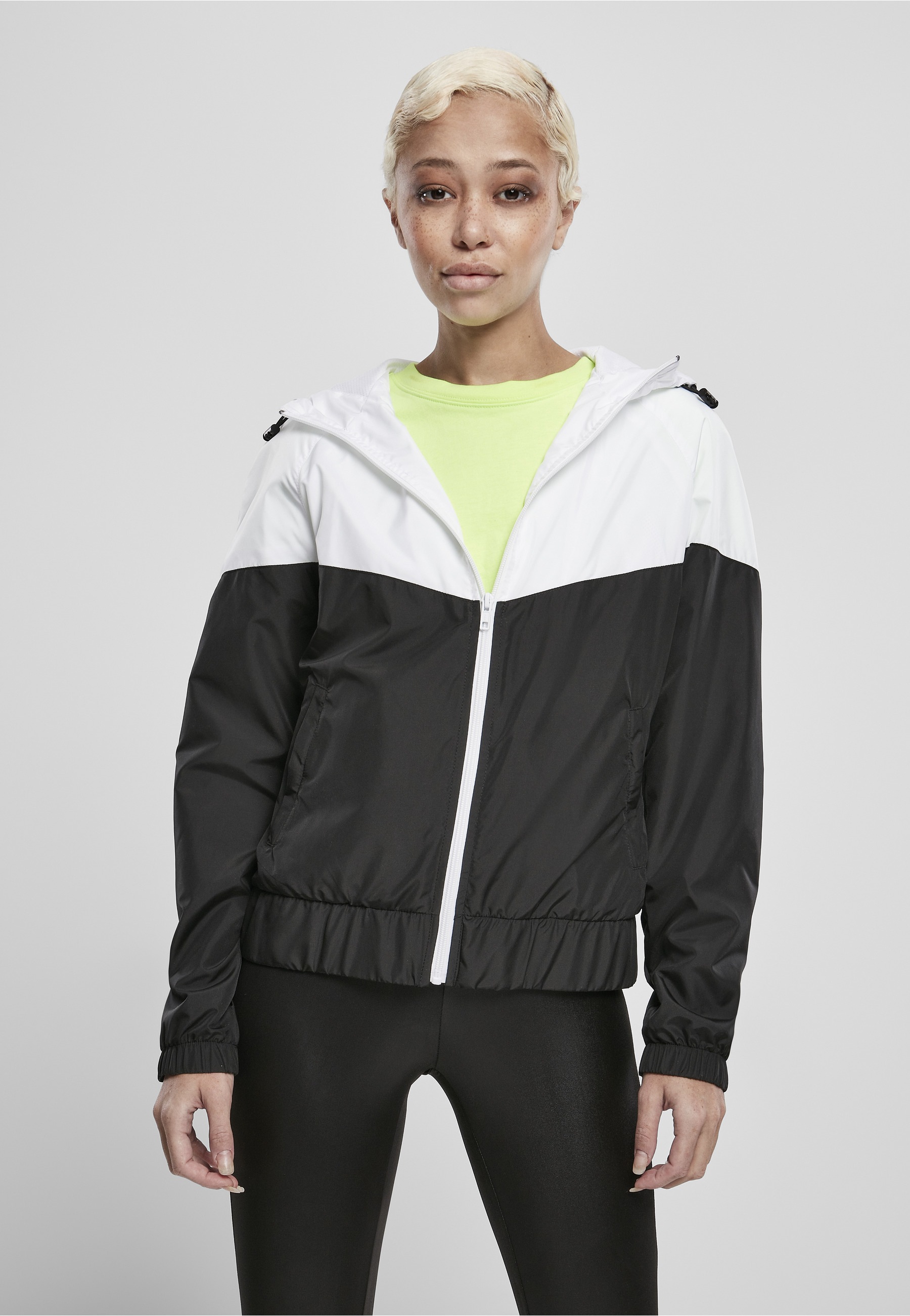 URBAN CLASSICS Anorak »Urban Classics Damen Ladies Arrow Windbreaker« 1 Stk. tlg. mit Kapuze