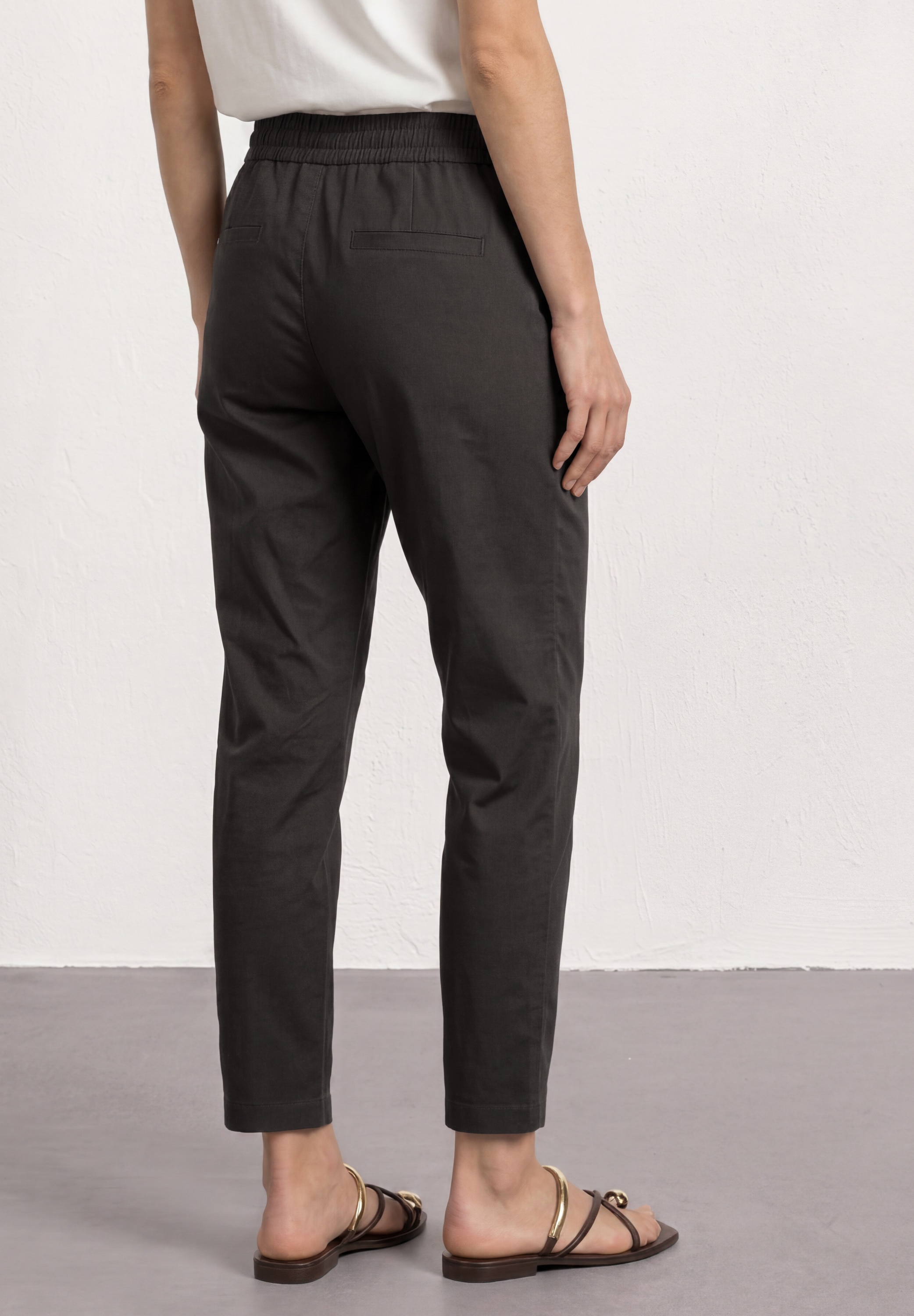 STREET ONE Stoffhose  im elastischen Materialmix