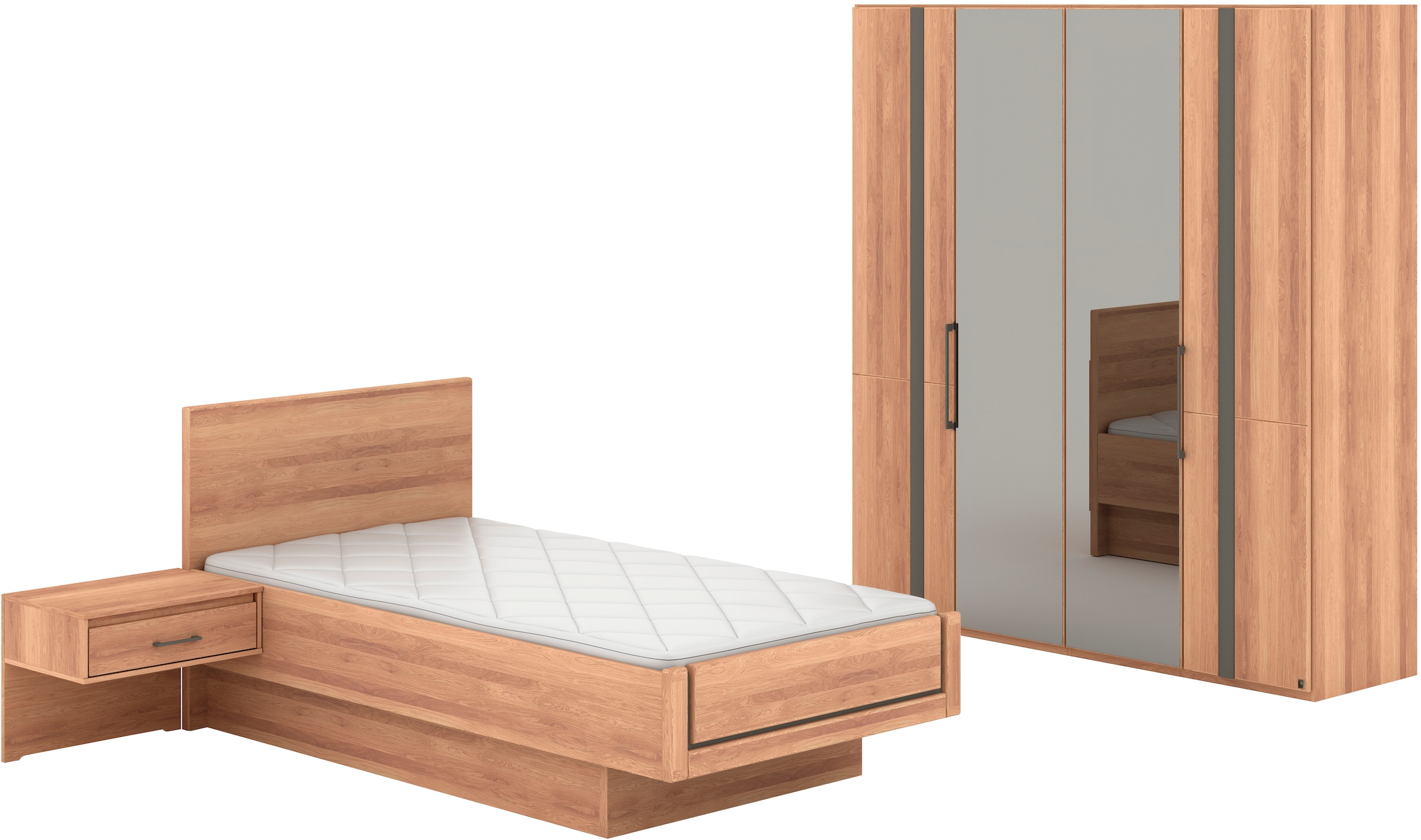 Musterring Schlafzimmer-Set "Sorrent, Kleiderschrank, Bett & Nachtkommoden, günstig online kaufen