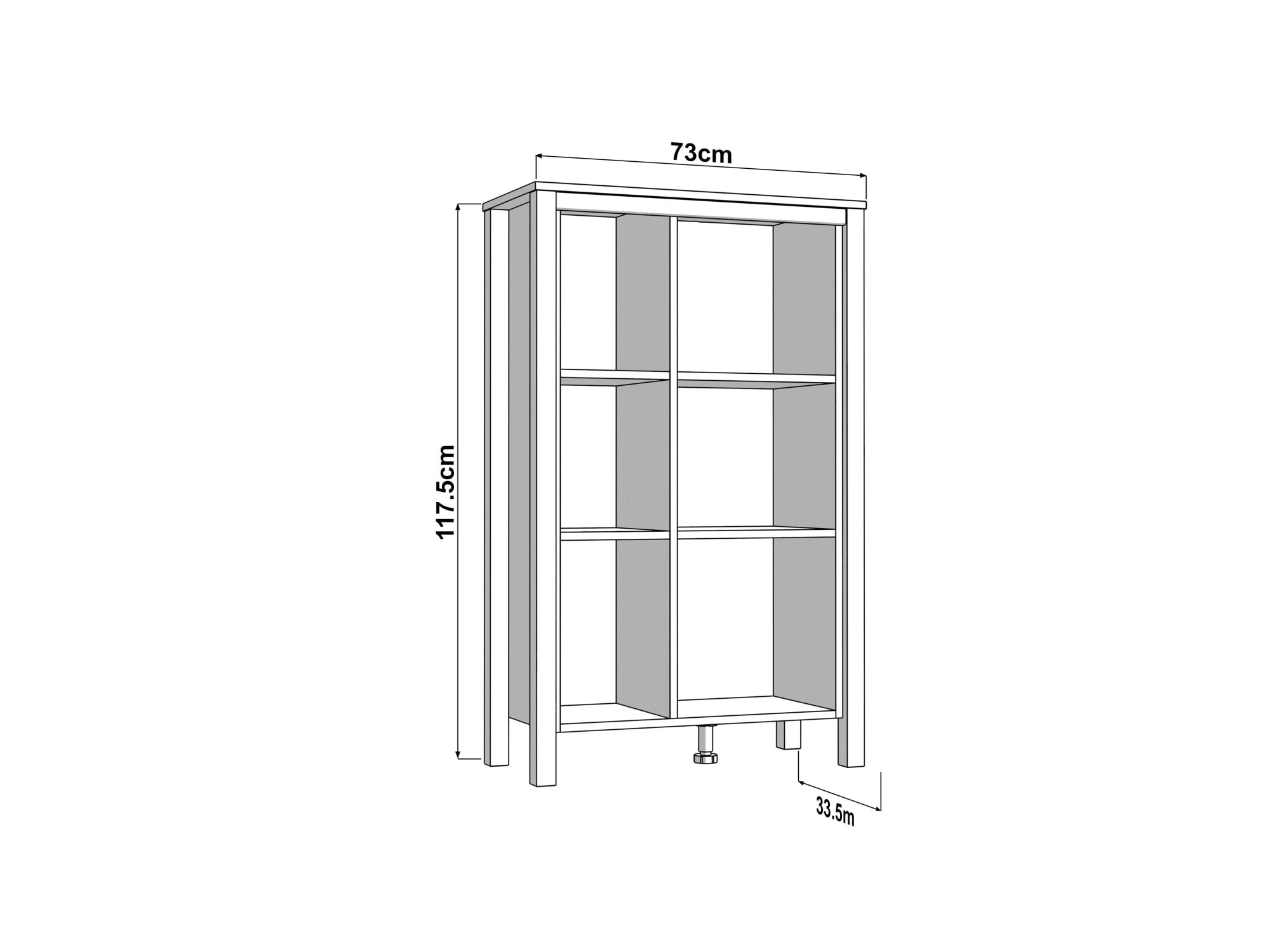 Home affaire Highboard »BEDFORD, Hochkommode, Vitrine, Glasvitrine, Kombi-Highboard« MDF-Profil 2D ummantelt, Hotstamping