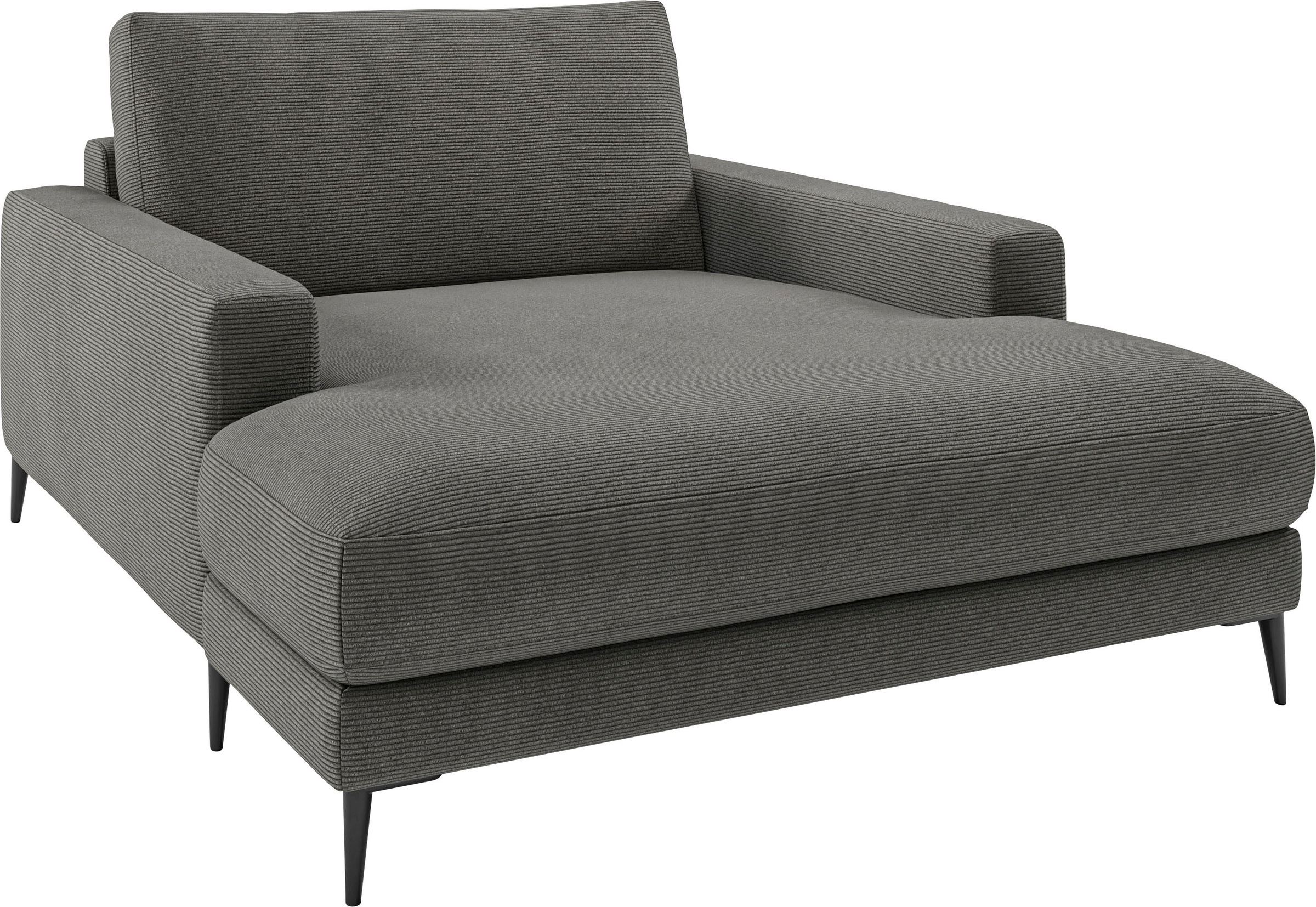 INOSIGN Chaiselongue »Downtown Loungemöbel zum Relaxen, B/T/H: 132/170/84 cm«, auch in Bouclé, Cord und Easy care - leicht mir Wasser zu reinigen