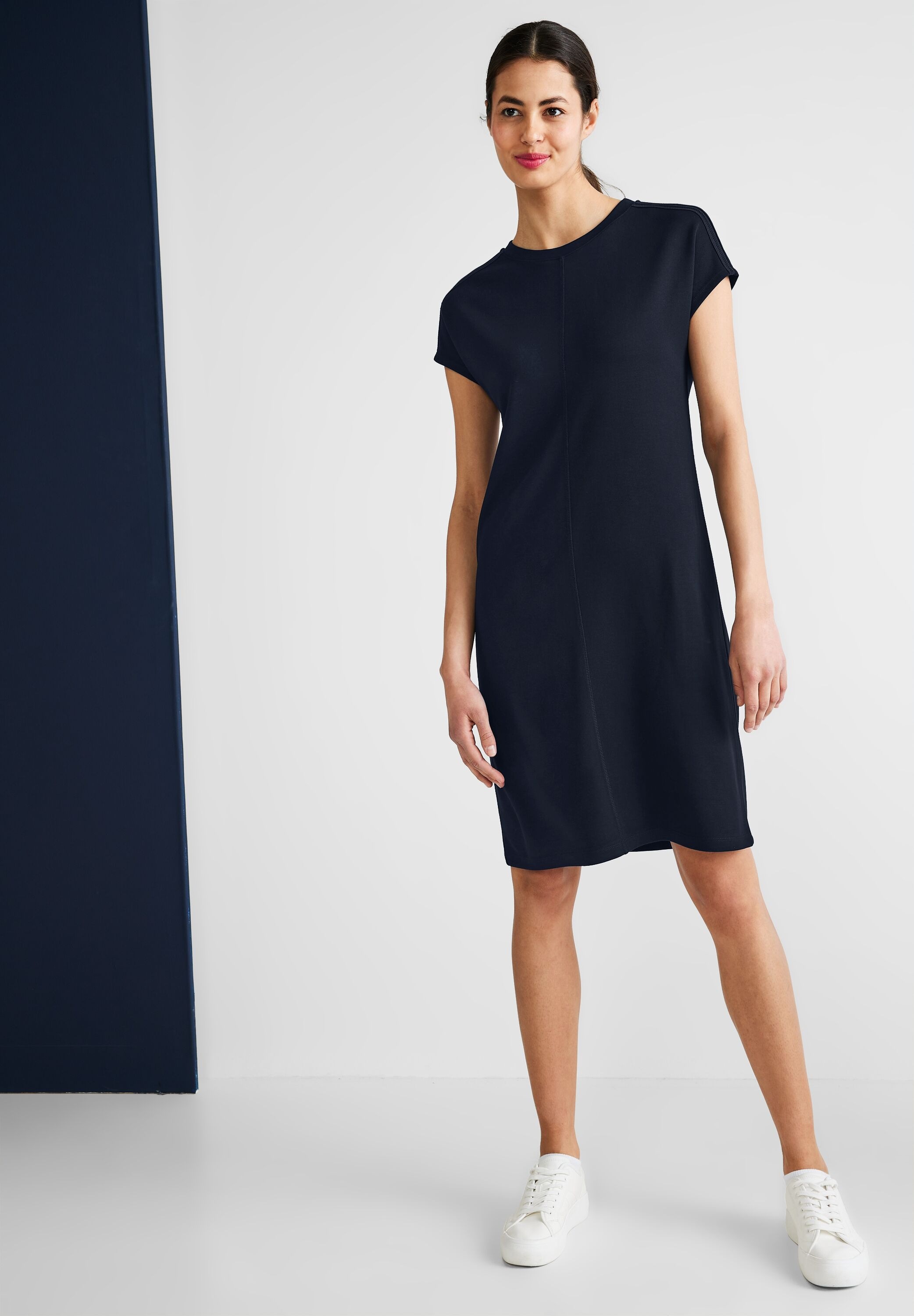 STREET ONE Jerseykleid, in Unifarbe
