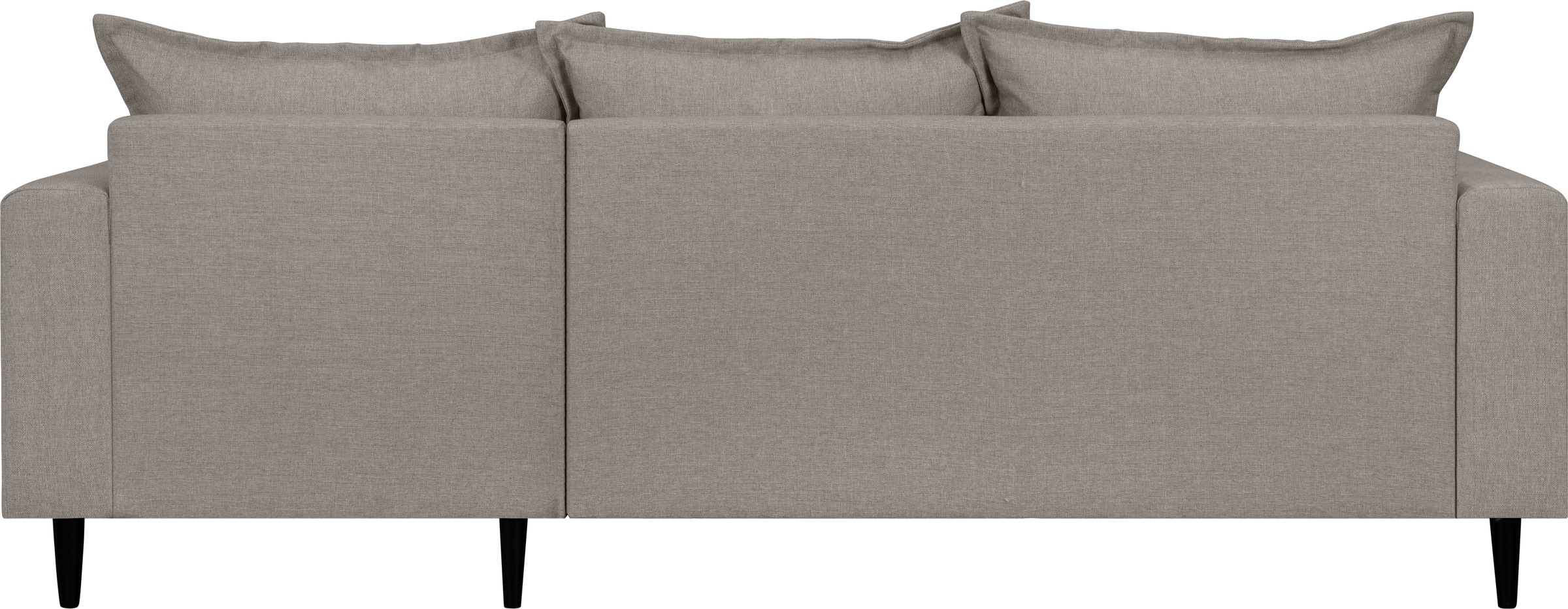 Home affaire Ecksofa »VEYRAS L-Form, hoher Sitzkomfort, Maße B/T/H: 230/150/76 cm«, mit Wellenunterfederung, incl. Rückenkissen und Zierkissen