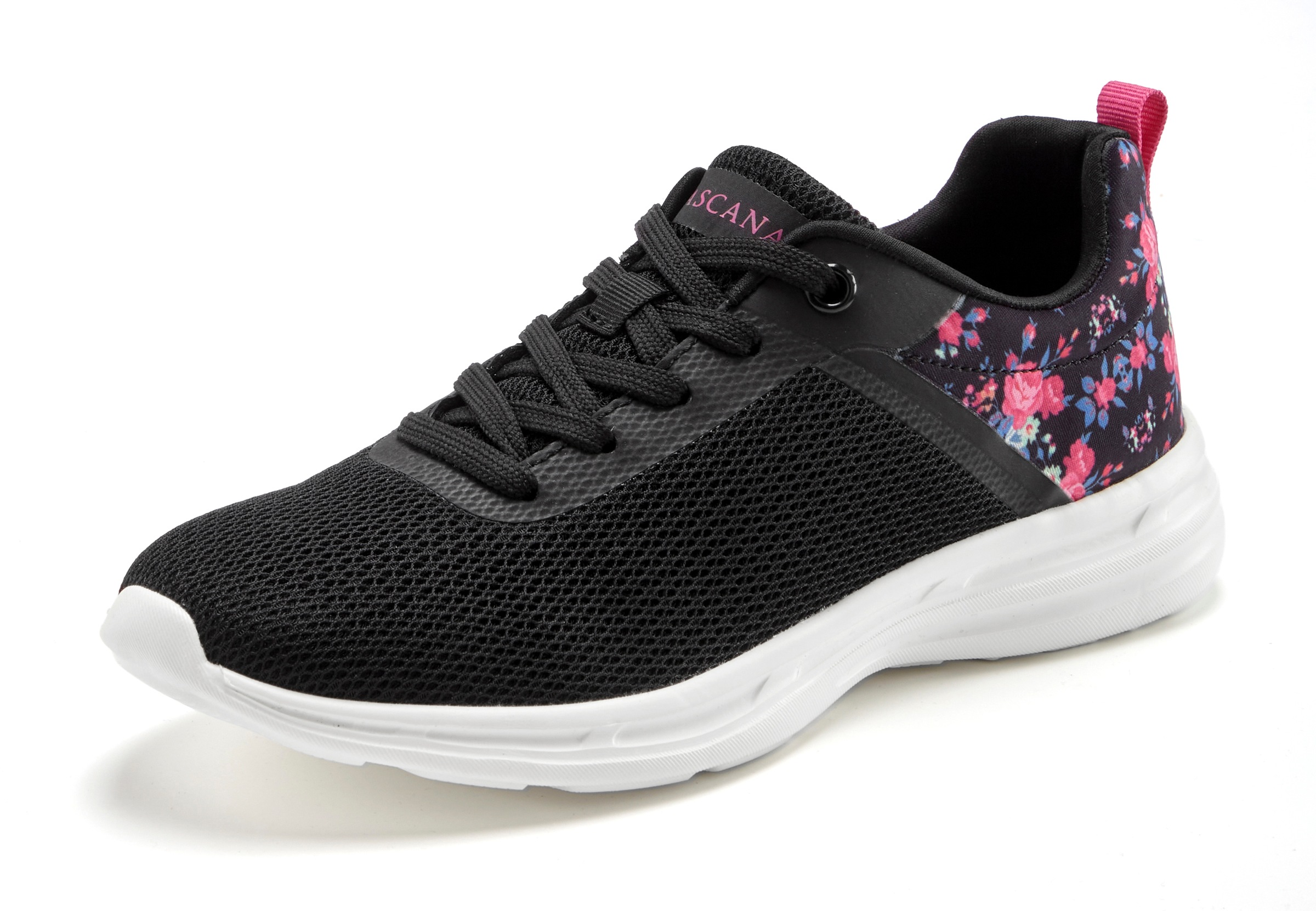 LASCANA Sneaker  Freizeitschuh, Halbschuh mit Blumen-Print VEGAN