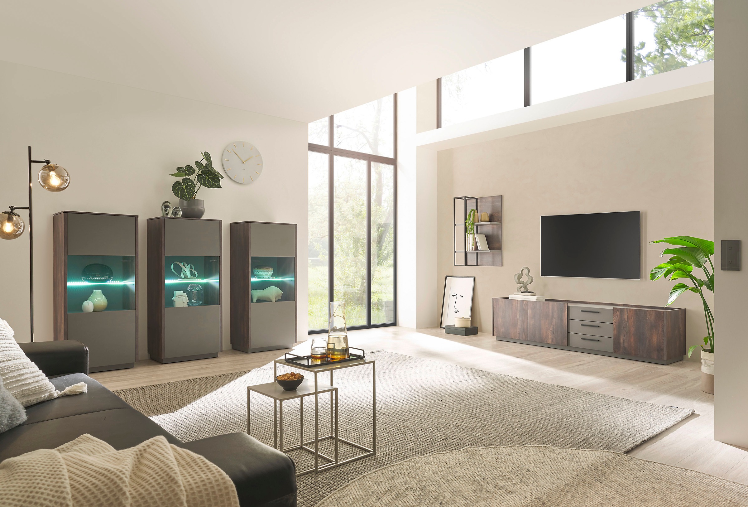 INOSIGN Wohnwand »LARGO«, (Set, 2 St.), mit Soft-Close-Funktion