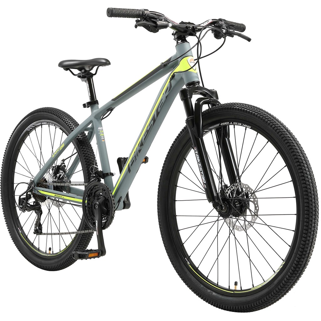 Bikestar Mountainbike, 21 Gang, Shimano, RD-TY300 Schaltwerk, Kettenschaltung