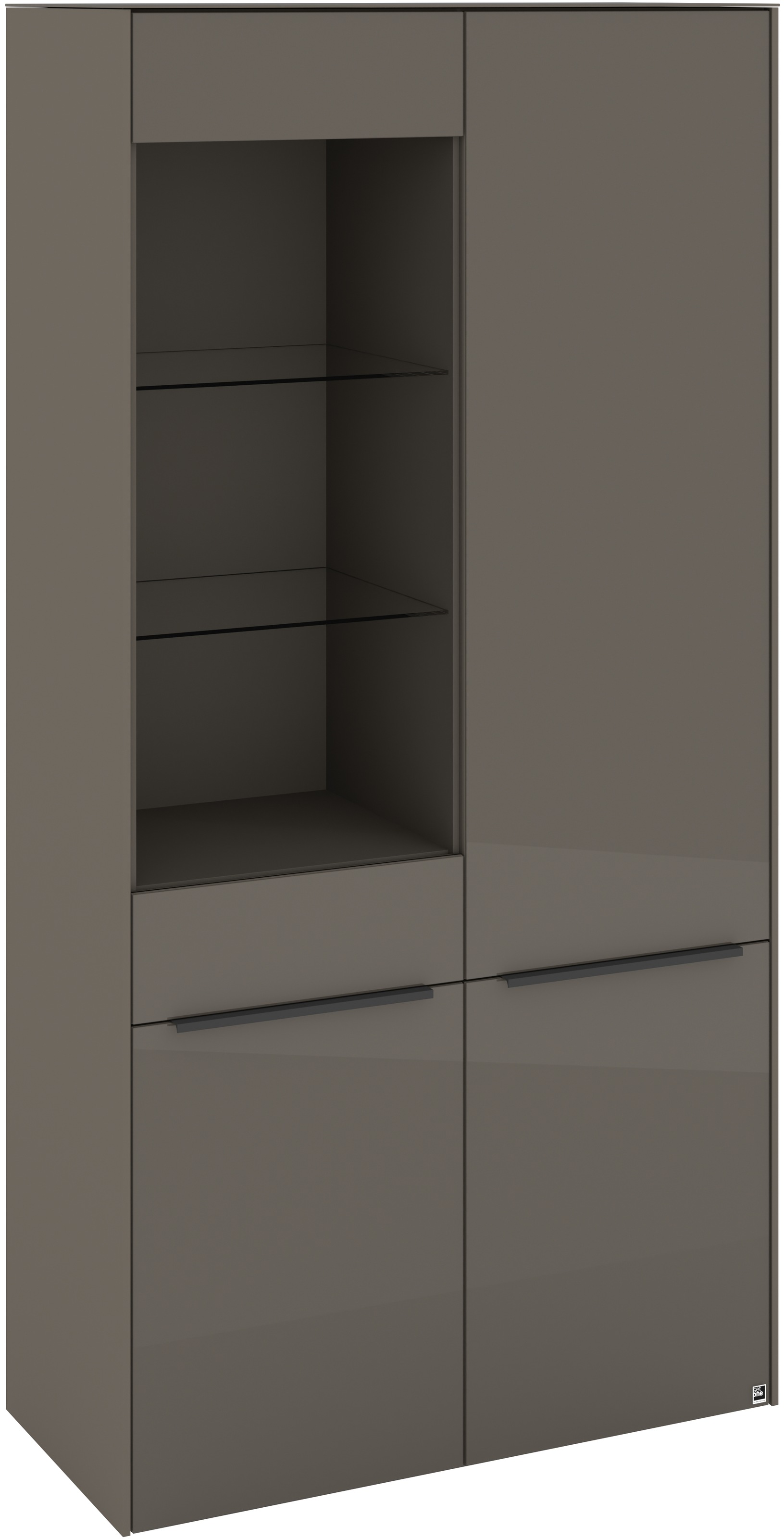 set one by Musterring Standvitrine "Reno" 1 Stk. tlg. Mit Gleitern und in v günstig online kaufen