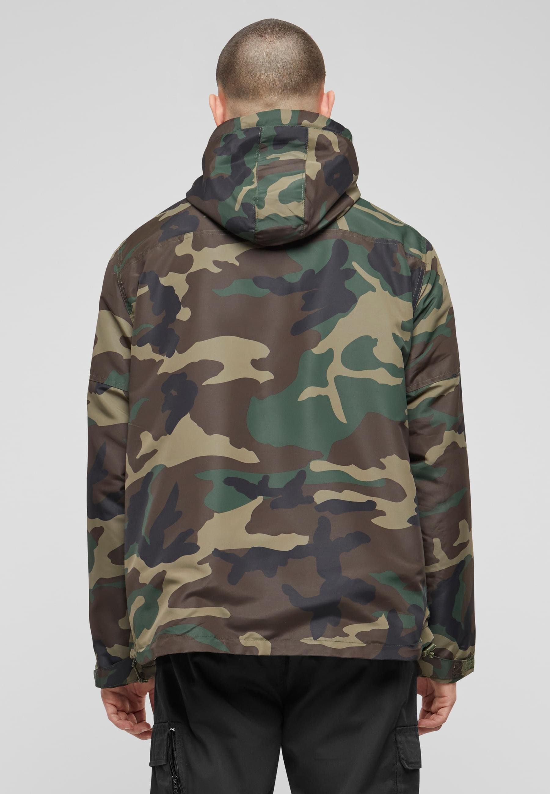 Brandit Anorak »Brandit Herren Fleece Pull Over Windbreaker«, (1 St.), mit Kapuze