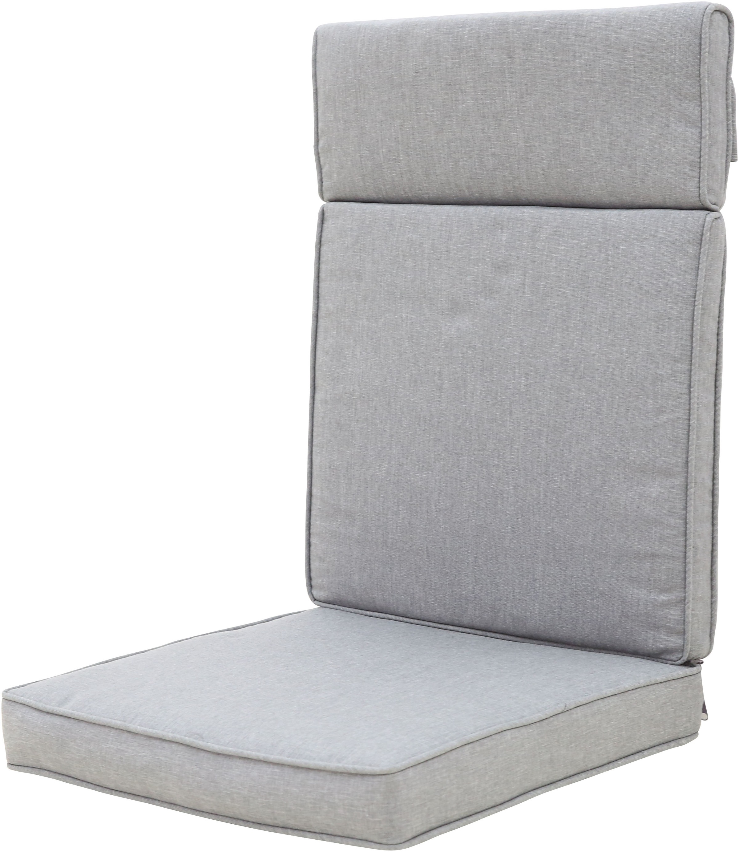 KONIFERA Garten-Essgruppe »»Newcastle««, (Set, 13 tlg., 6 Sessel, Rückenlehne verstellbar, Tisch 95x200x75 cm, inkl. Auflagen), Aluminium/Polyrattan