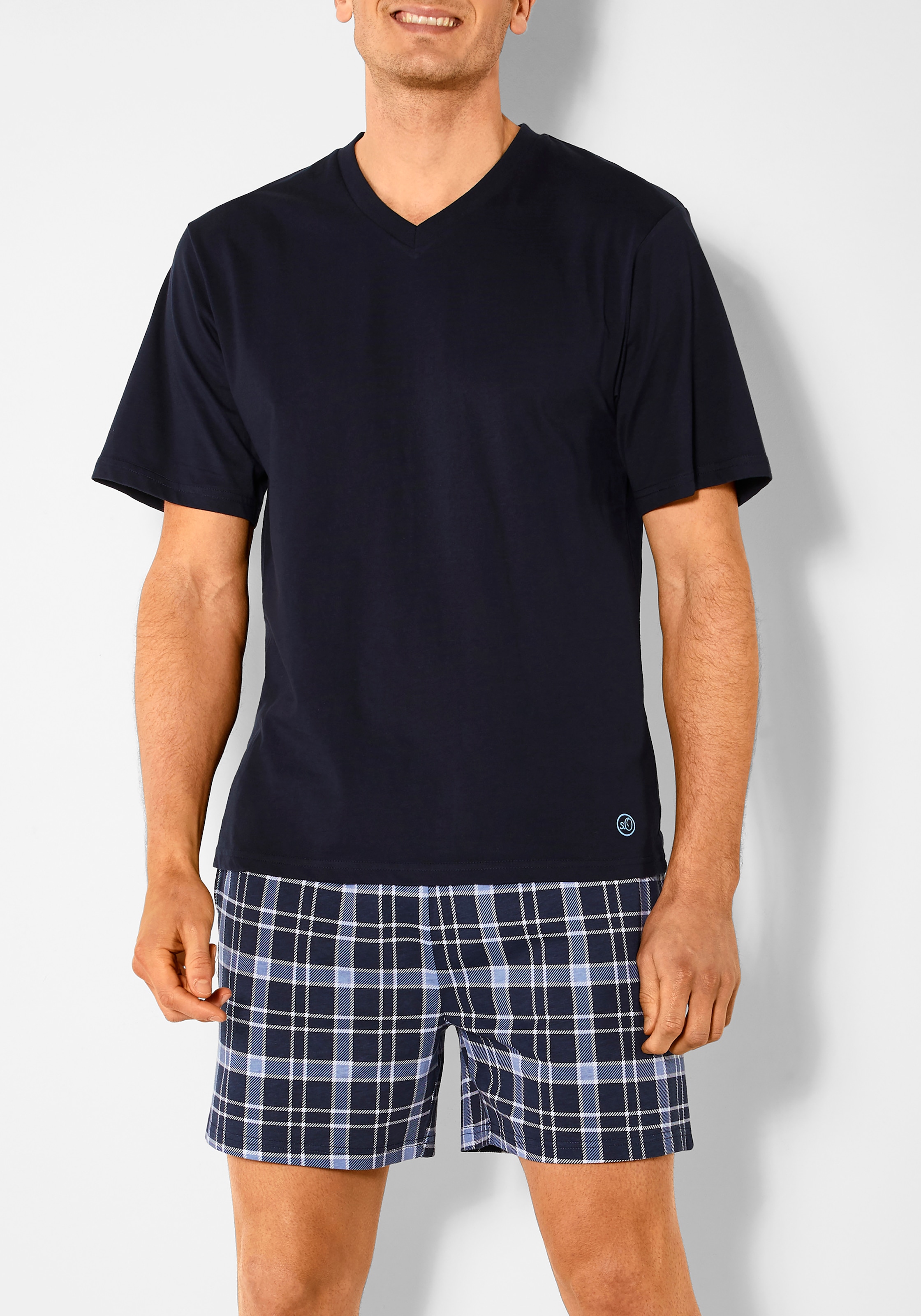 s.Oliver Pyjama 1 Stück, 2 Stk. tlg., mit seitlichen Eingrifftaschen günstig online kaufen