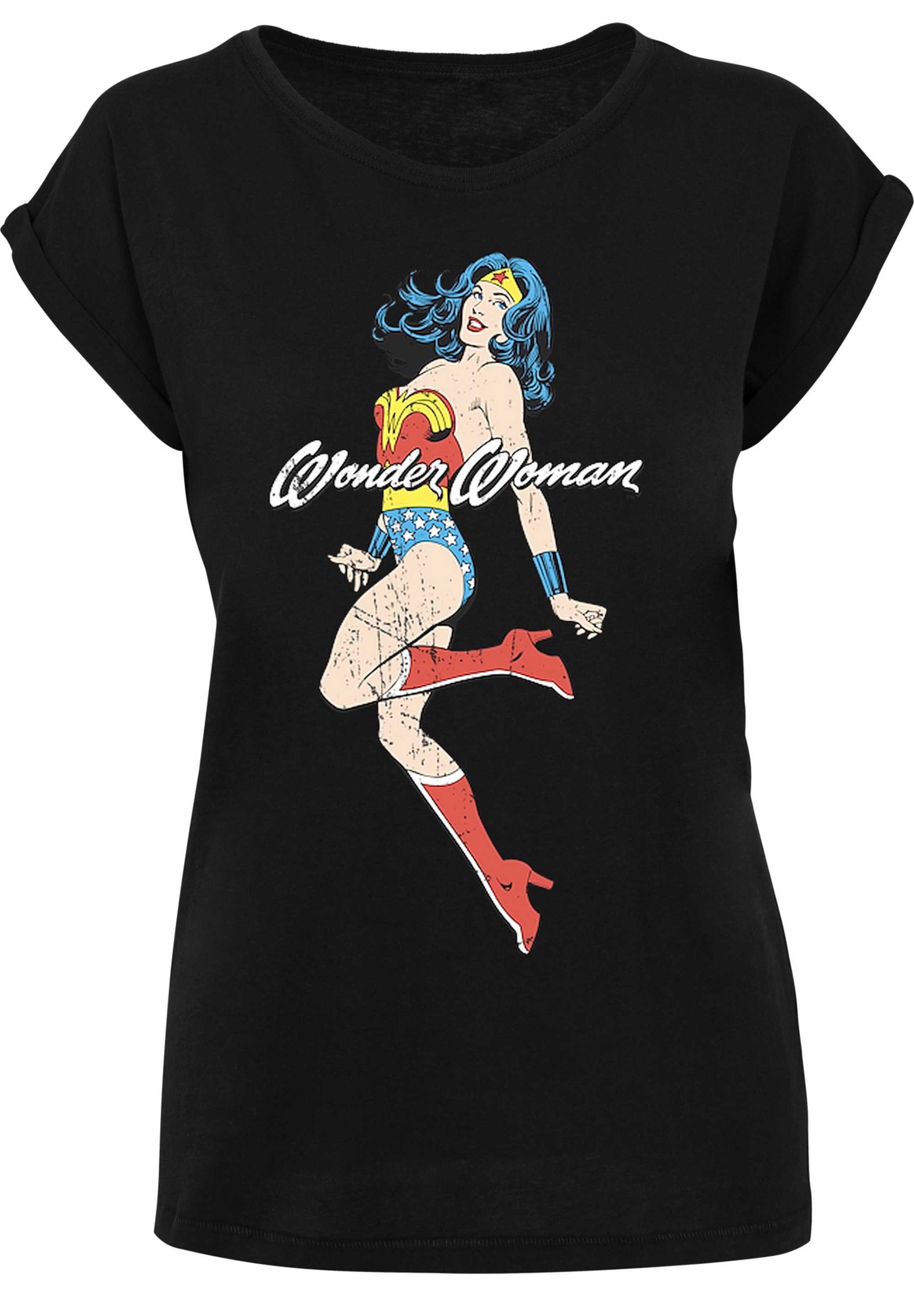 F4NT4STIC T-Shirt »DC Comics Wonder Woman Jump«, Print
