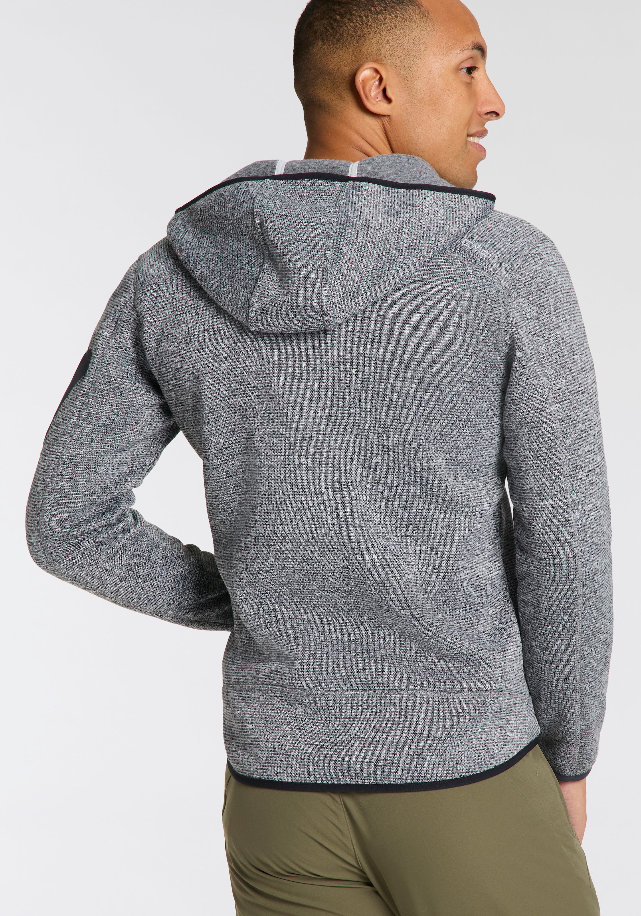 CMP Strickfleecejacke »MAN JACKET FIX HOOD«, (1 St.), mit Kapuze
