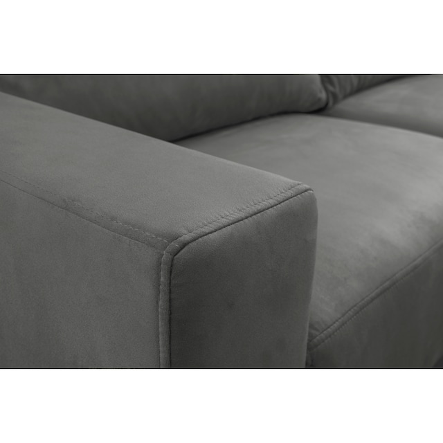 WERK2 Ecksofa »Faro«, XXL Design Ecksofa mit hohem Komfort in trendigem Cord  & Samtvelours | BAUR