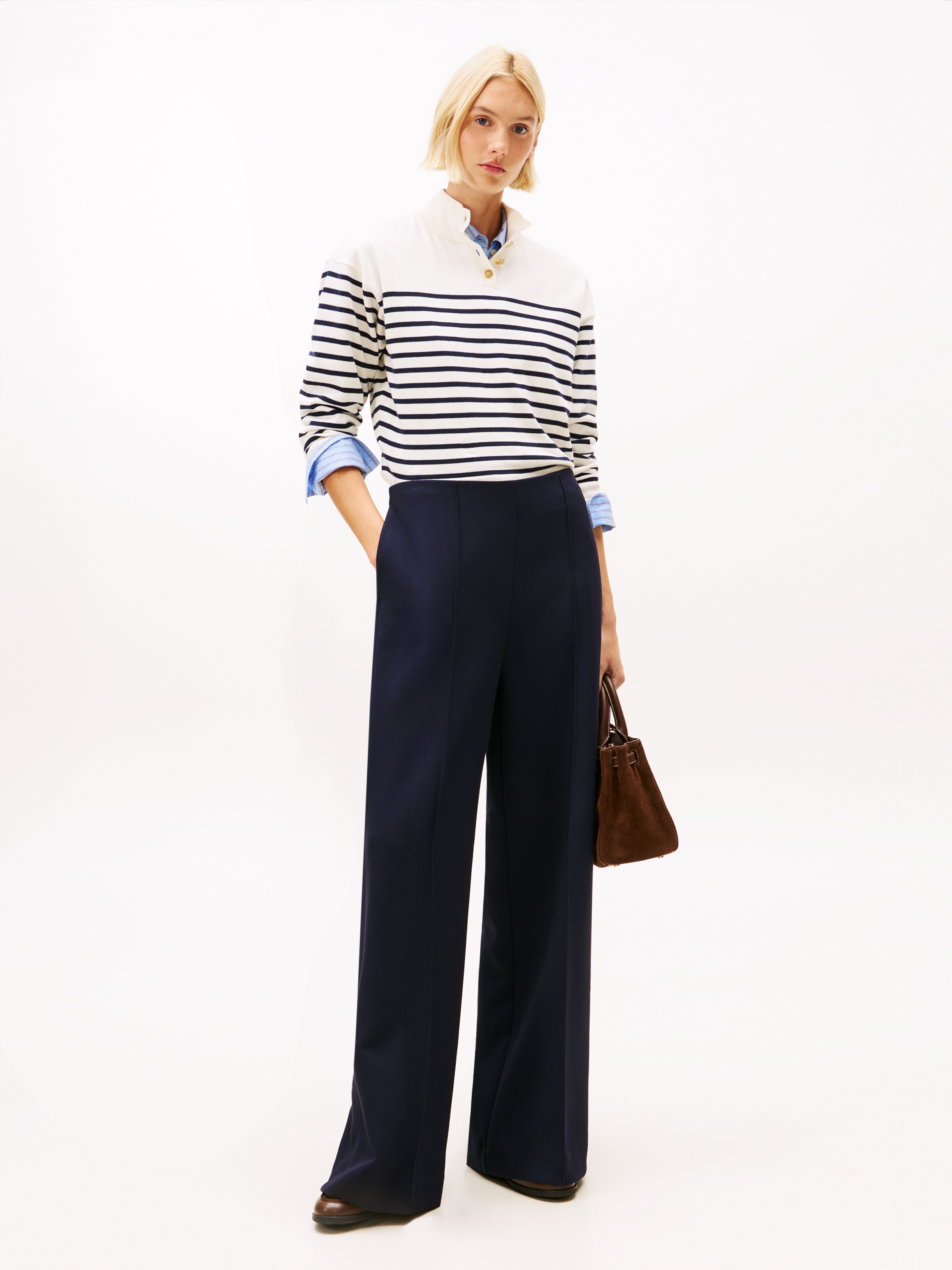 Thumbnail - Tommy Hilfiger Anzughose "PUNTO WIDE LEG PANT"
