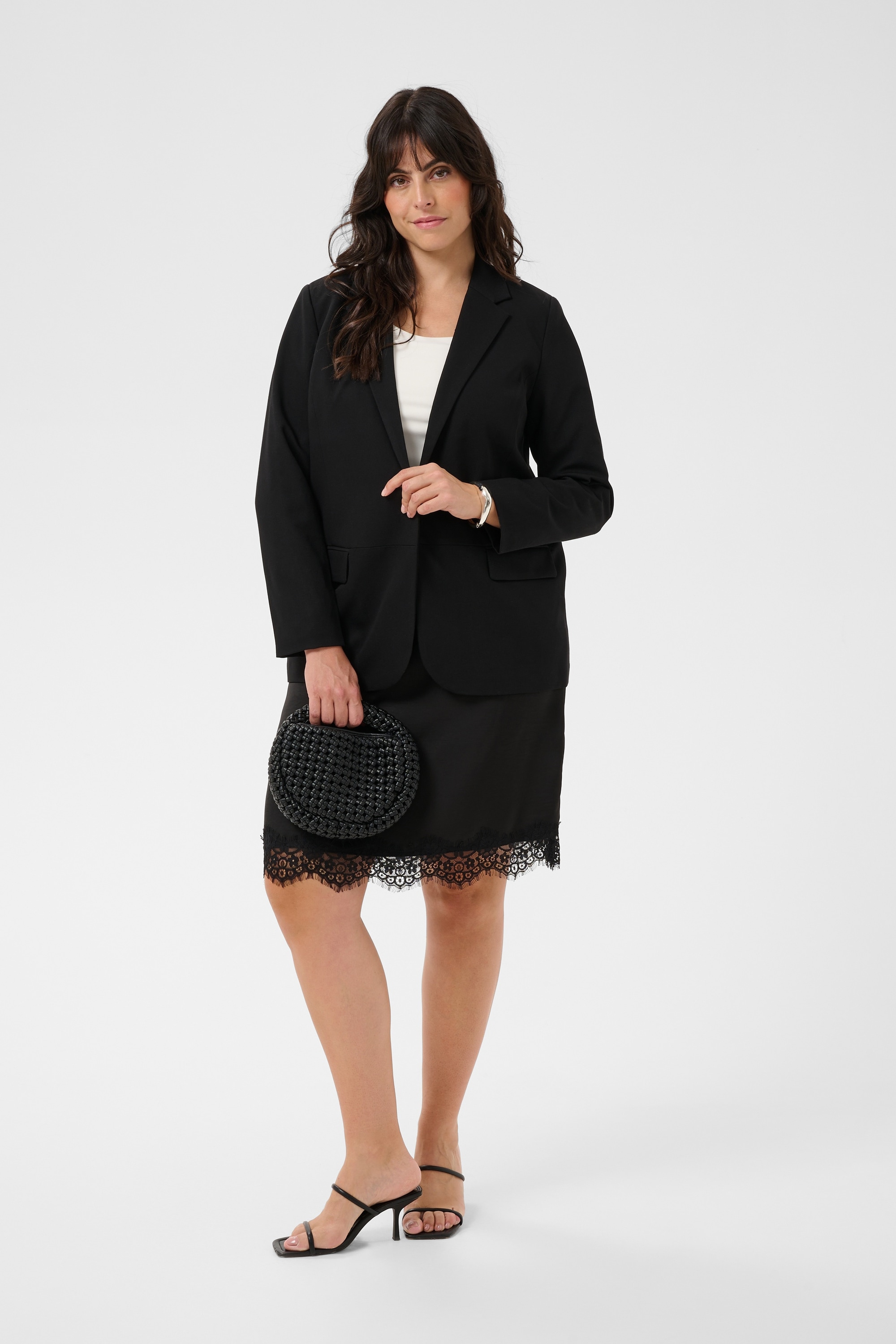 KAFFE Curve Midirock »Damen Rock KCjanie«