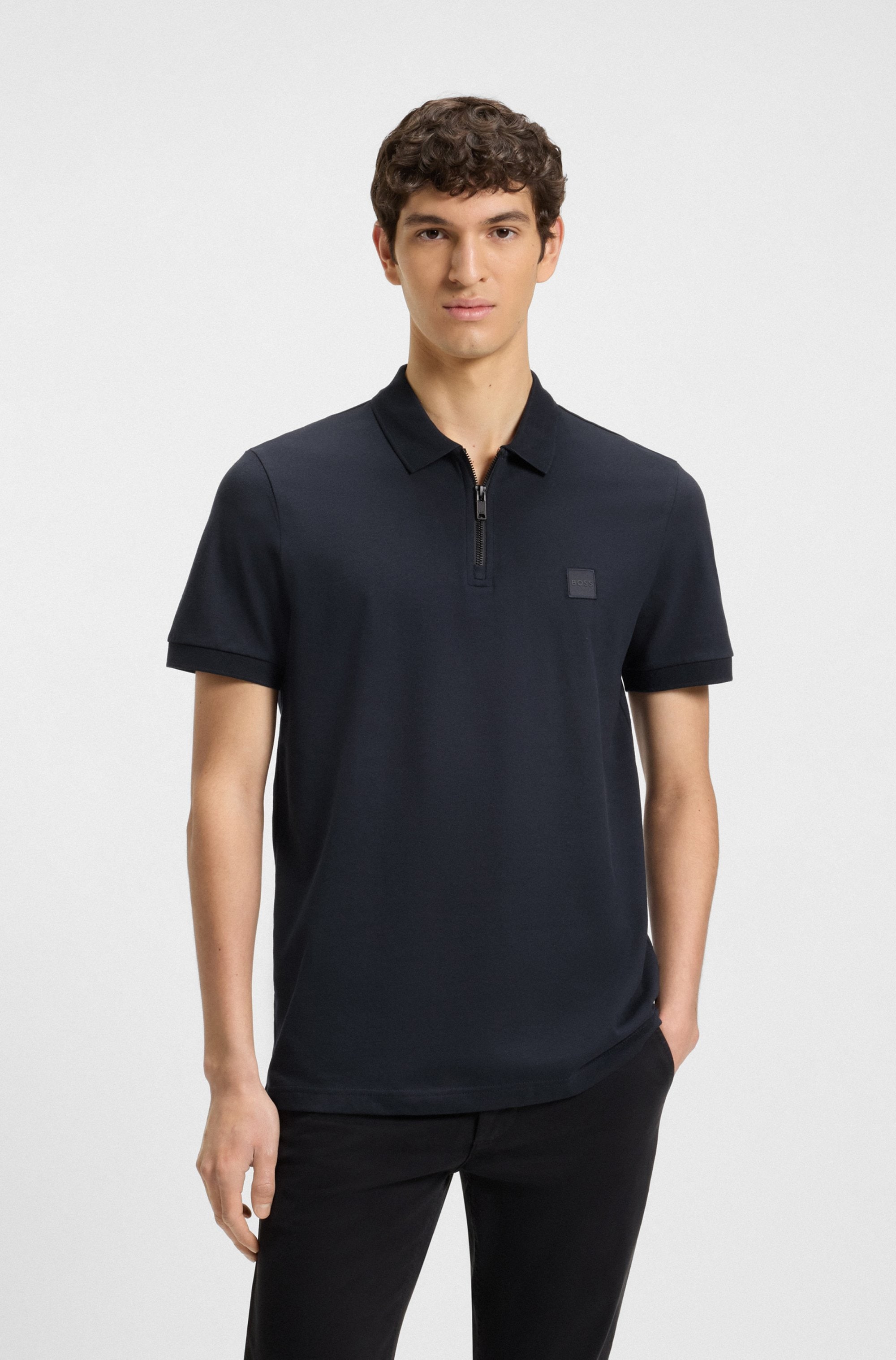 BOSS ORANGE Poloshirt "Passerzip 1025", mit Polokragen günstig online kaufen