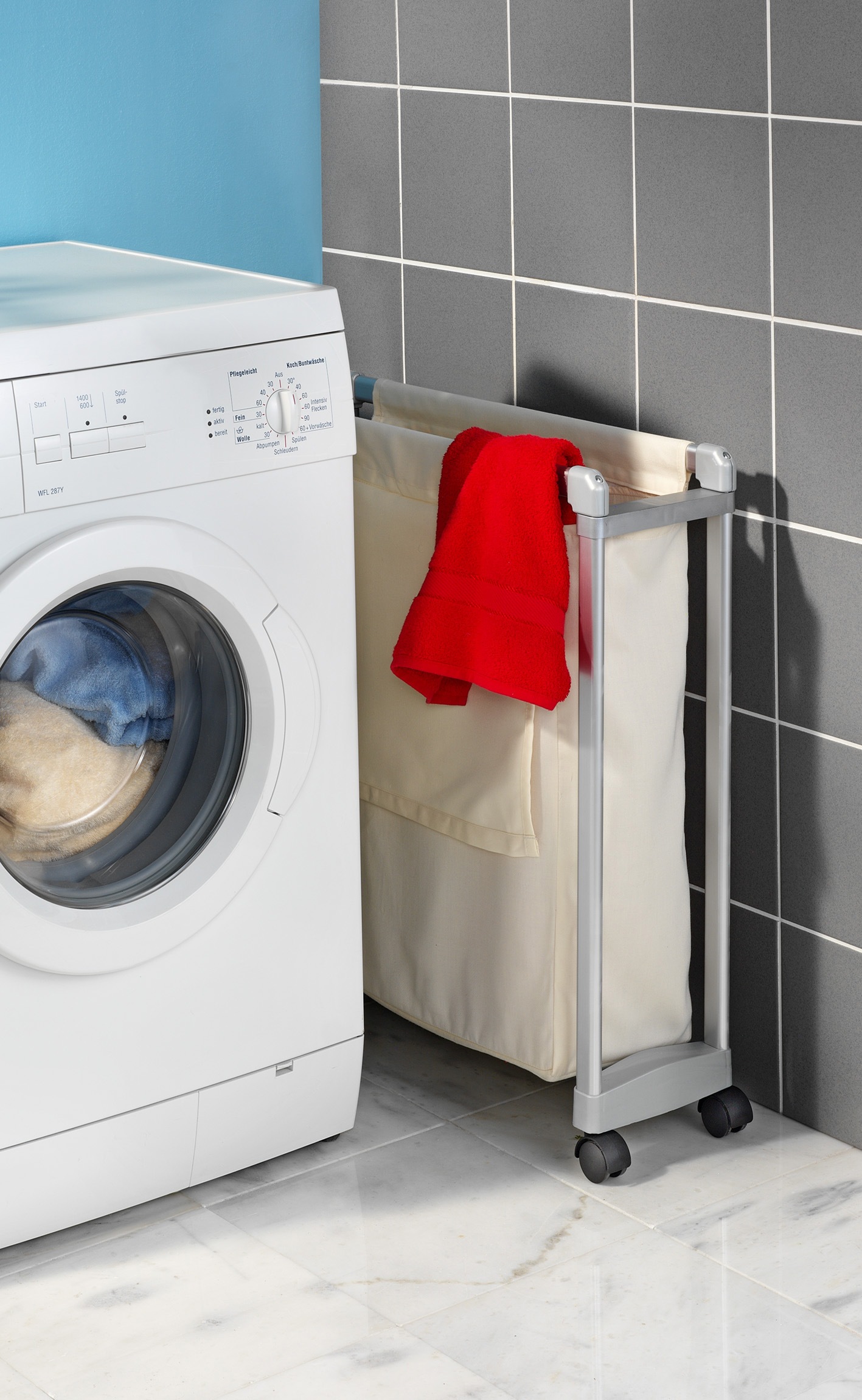 Ruco Wäschesortierer Aluminium/Kunststoff, inkl. Stoffbeutel