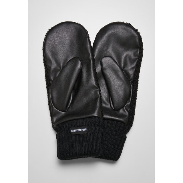 URBAN CLASSICS Baumwollhandschuhe »Accessoires Sherpa Imitation Leather  Gloves« bestellen | BAUR