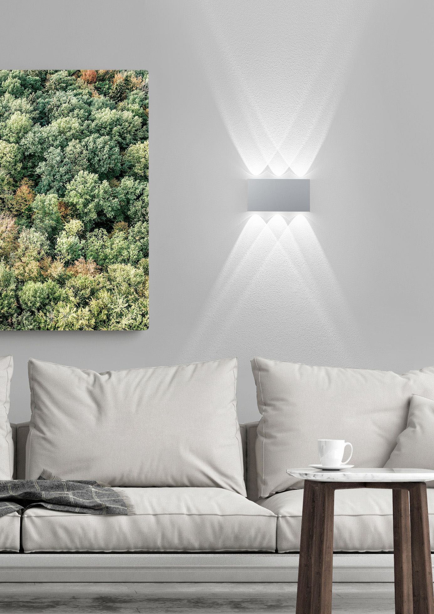 HELL höllisch gutes Licht LED Wandleuchte »STREAM« LED-Modul 1 Stk. Warmweiß IP54