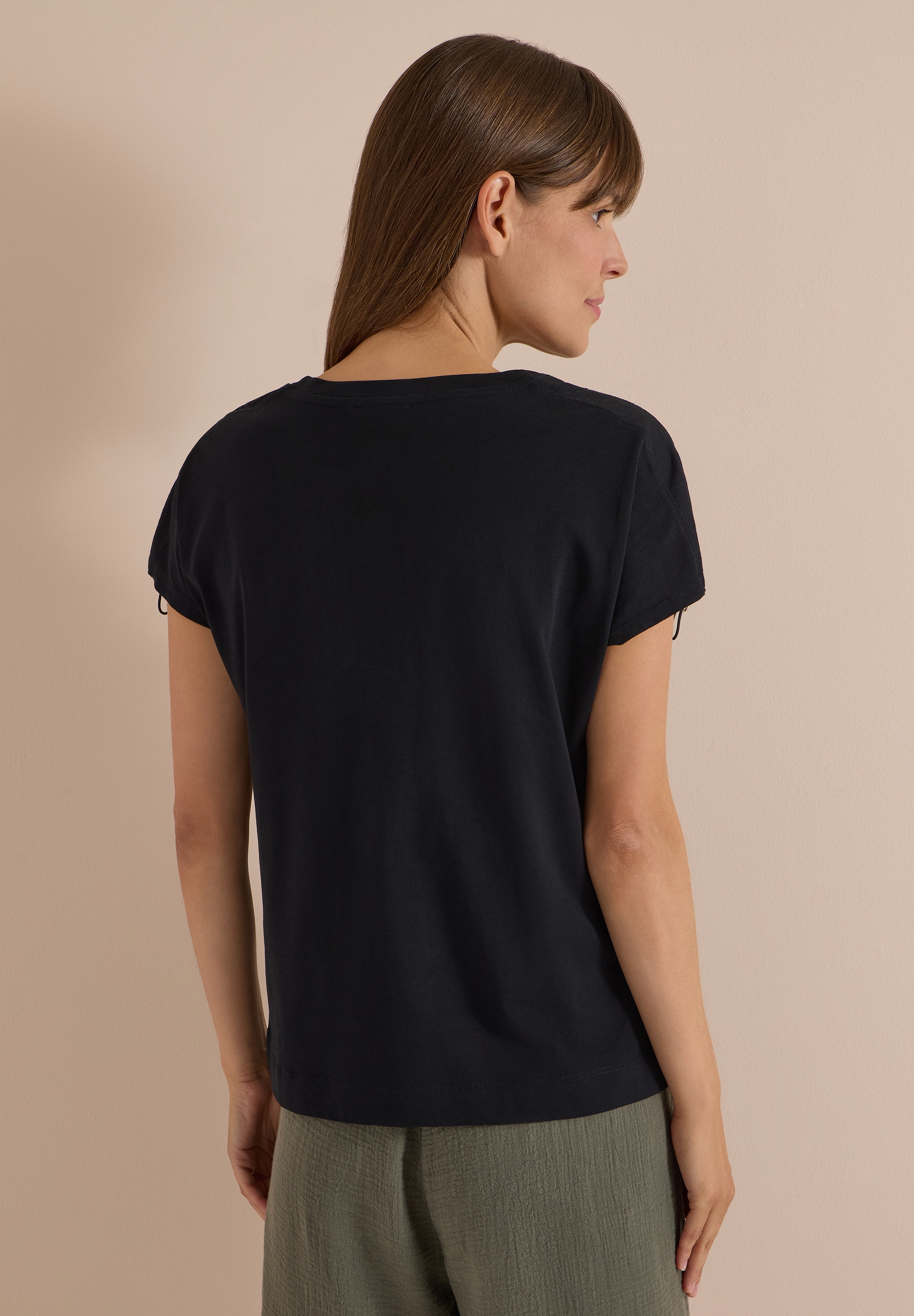 Cecil T-Shirt mit gerafften Ärmeln