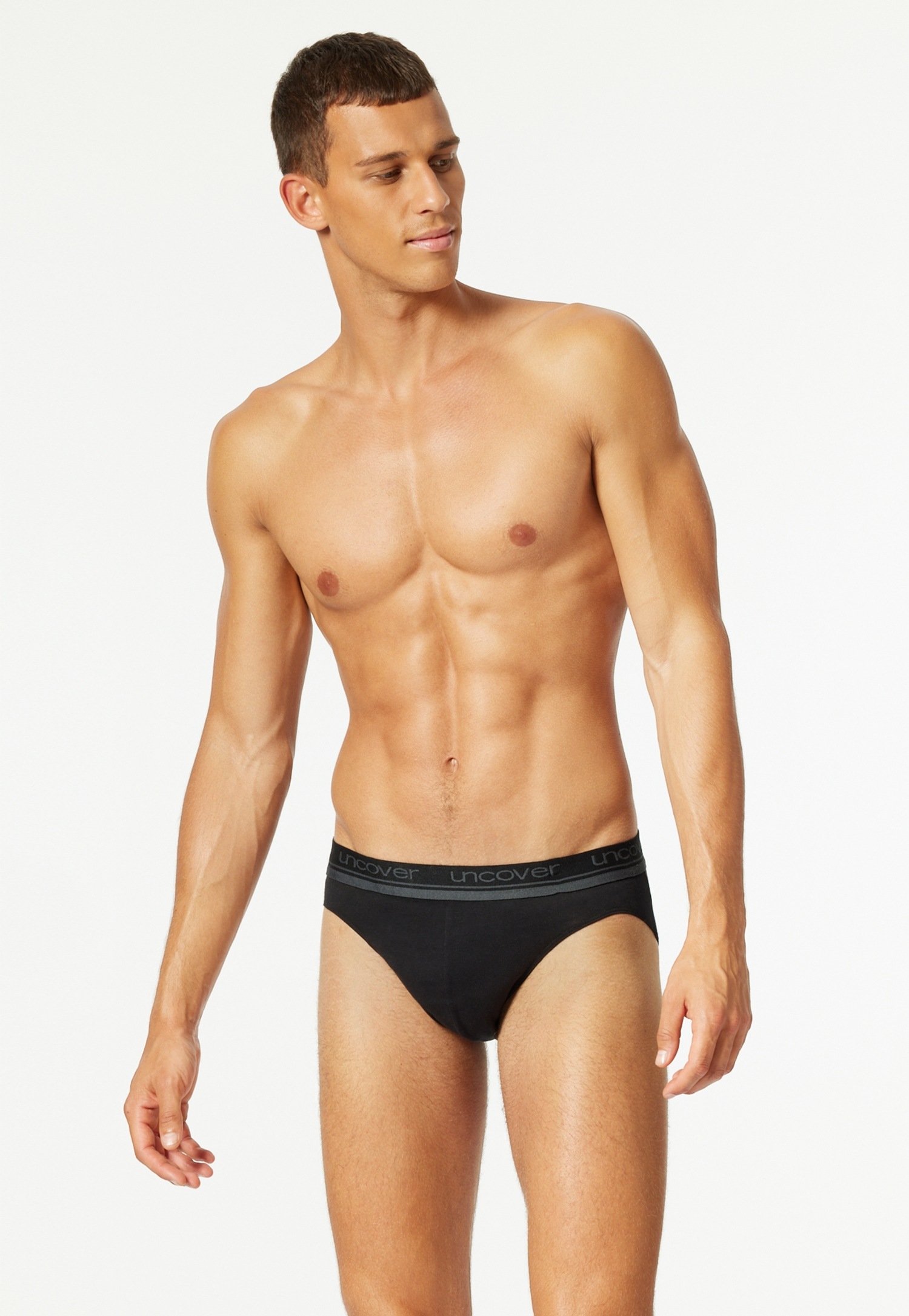 Thumbnail - uncover by SCHIESSER Rioslip "Uncover Cotton" 3er Pack, elastisch, sportlicher-Look, ohne Eingriff, Logo-Bund