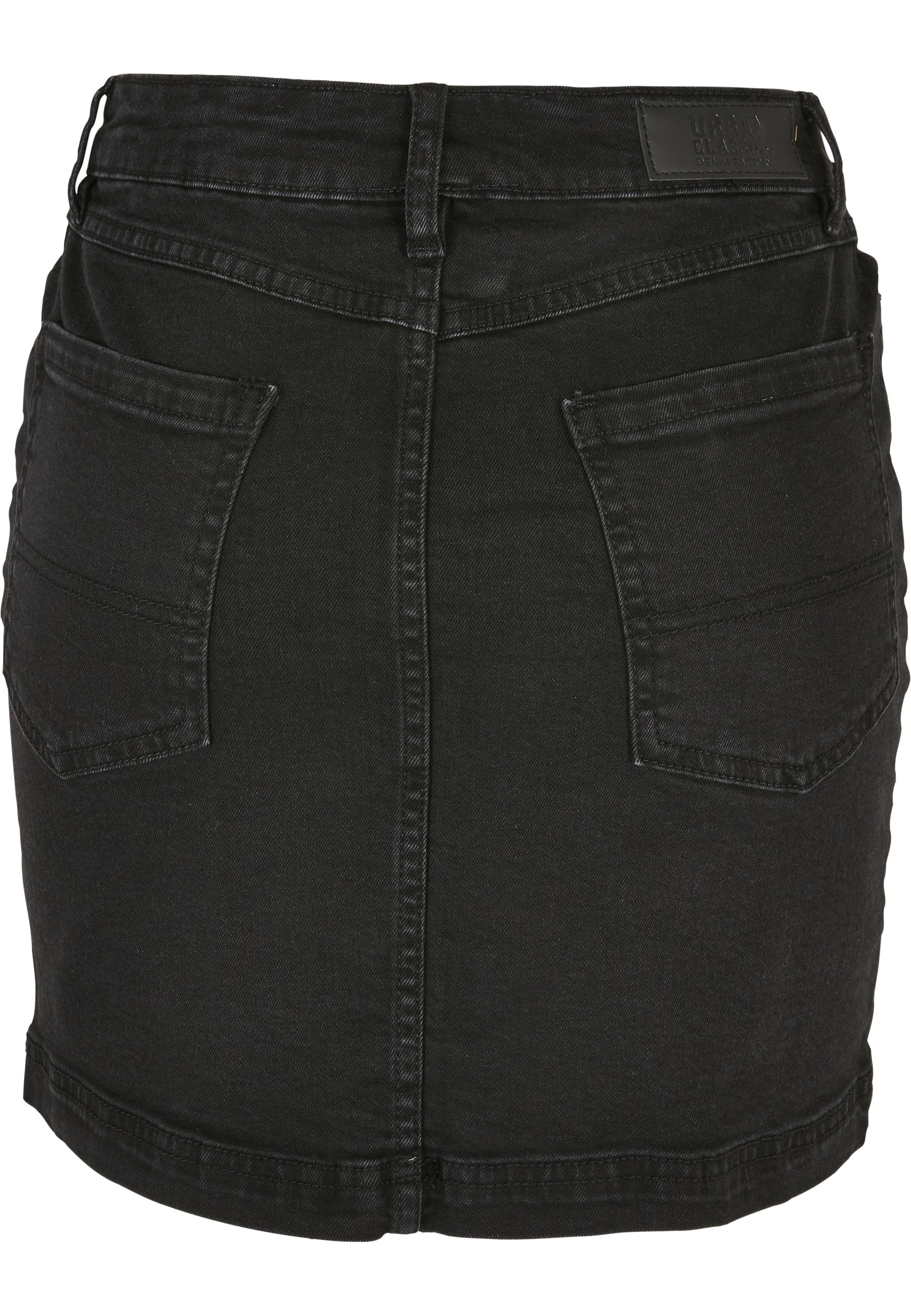 URBAN CLASSICS Maxirock »Urban Classics Ladies Organic Stretch Denim Mini Skirt« 1