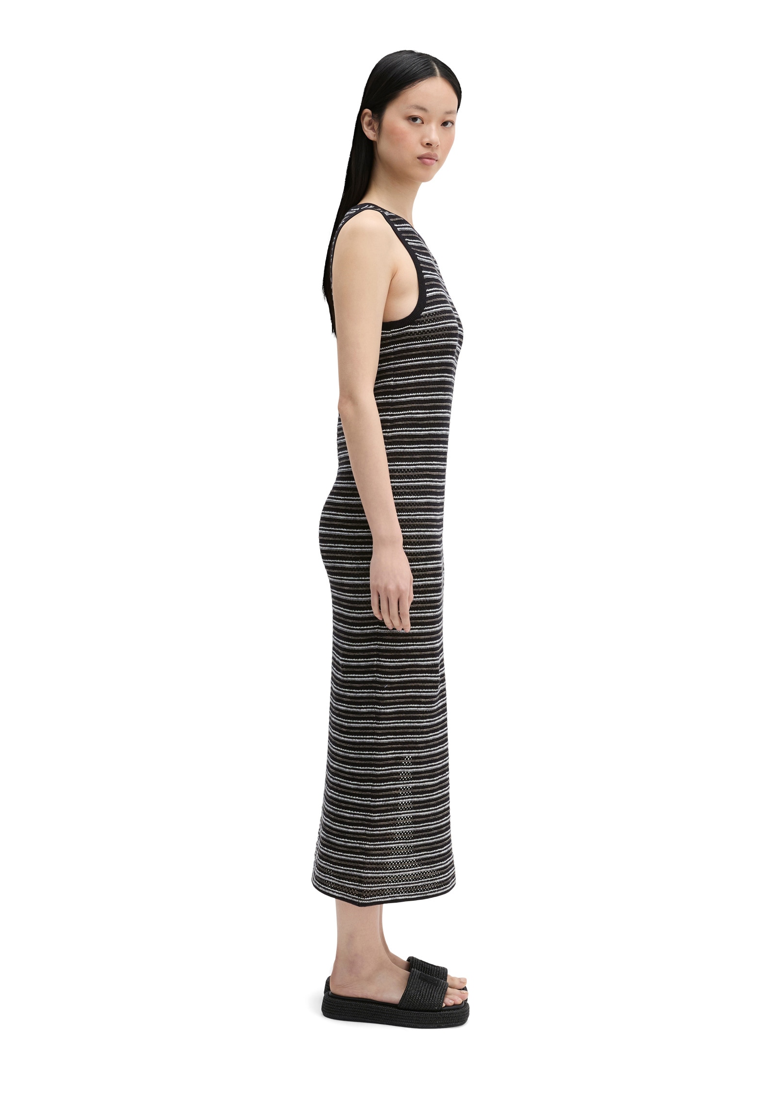 Marc O'Polo Strickkleid »aus Baumwolle-Leinen-Mix«