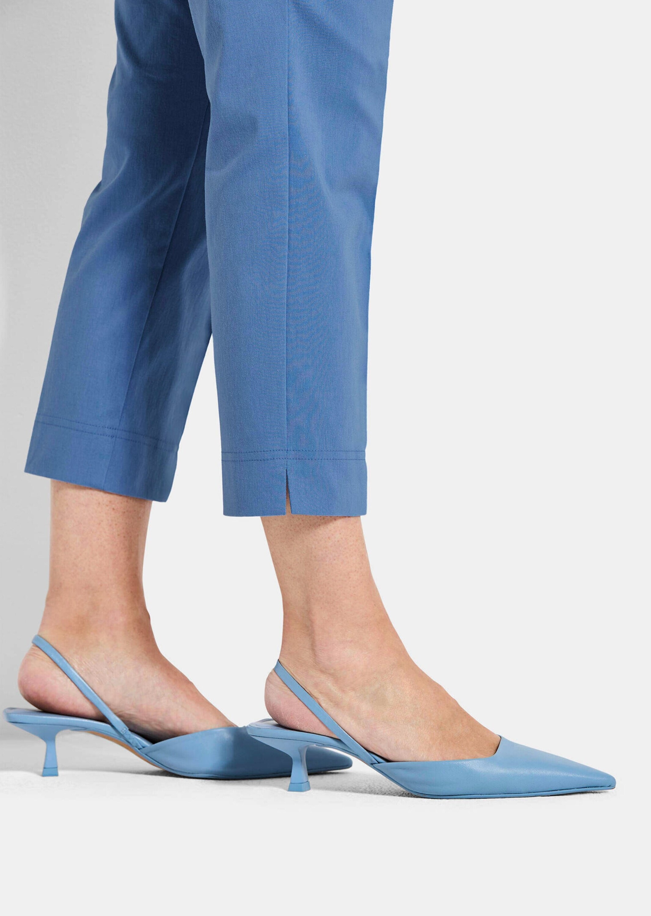 GOLDNER Stretch-Hose »Kurzgröße 7/8-Bengalinhose BELLA mit Biesen«