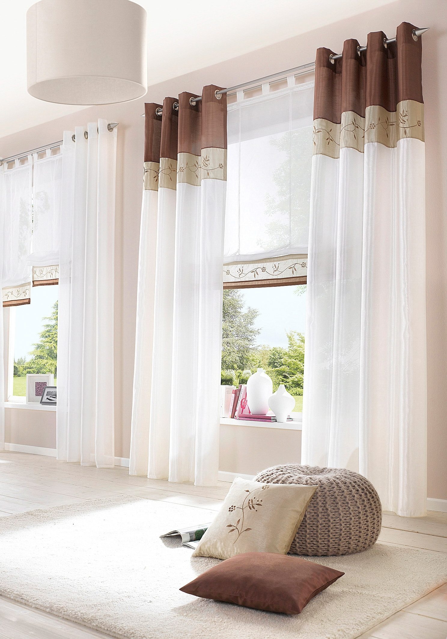 my home Vorhang »Sorel«, (1 St.), Gardine, Fertiggardine, halbtransparent  auf Rechnung | BAUR
