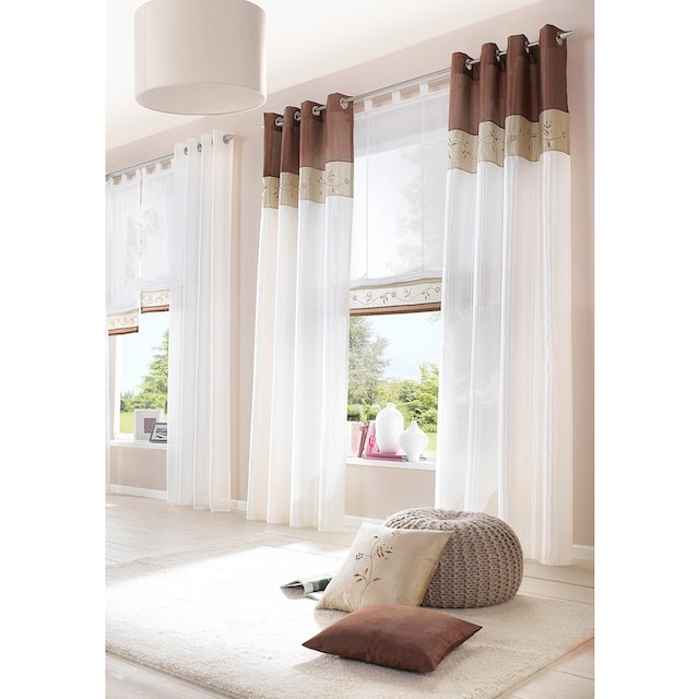 Black Friday my home Vorhang »Sorel«, (1 St.), Gardine, Fertiggardine,  halbtransparent | BAUR
