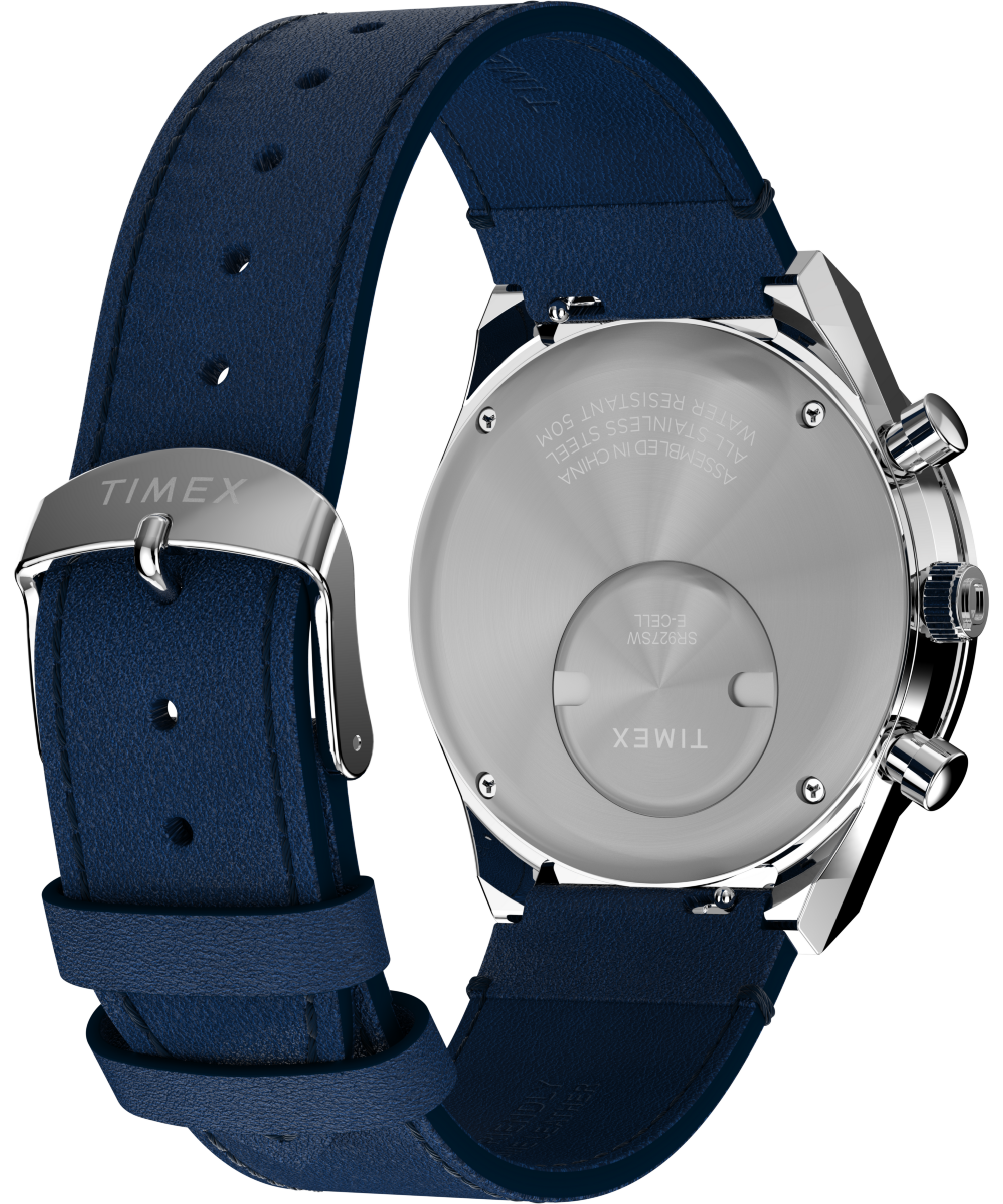 Timex Chronograph »DIVER INSPIRED«, Quarzuhr, Armbanduhr, Damenuhr, Lederarmband,Stoppfunktion,Datum