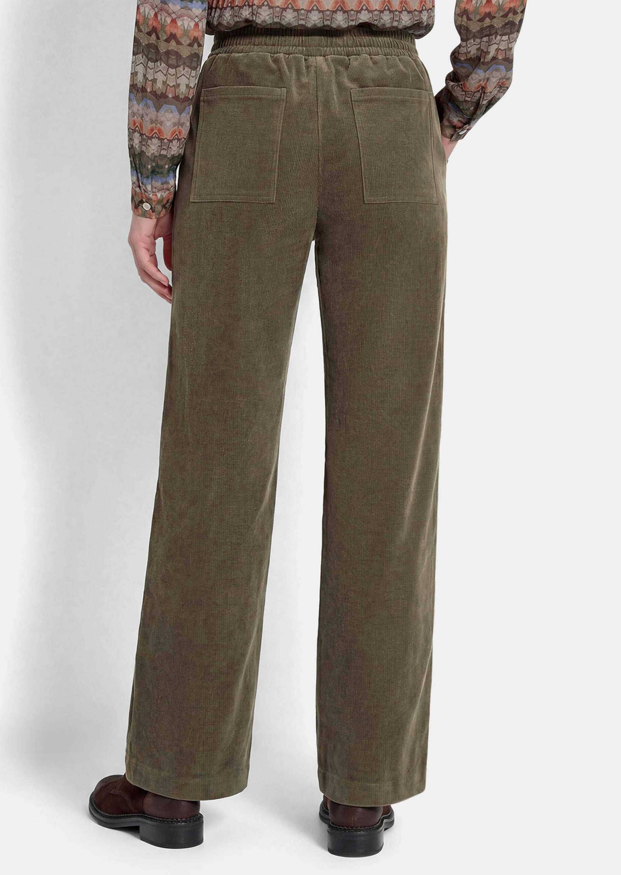 GOLDNER Stoffhose »Cordhose VERA mit weitem Bein«  seitliche Eingriffstaschen