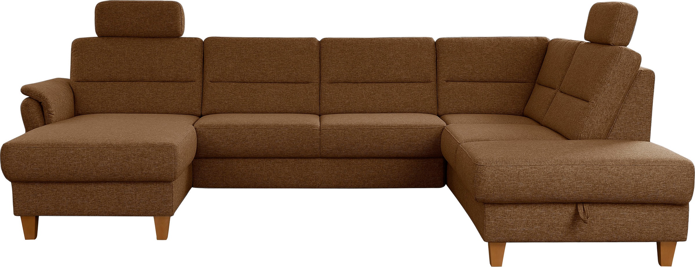 Home affaire Wohnlandschaft "Palmera U-Form, B: 308 cm" optional Bettfunkti günstig online kaufen