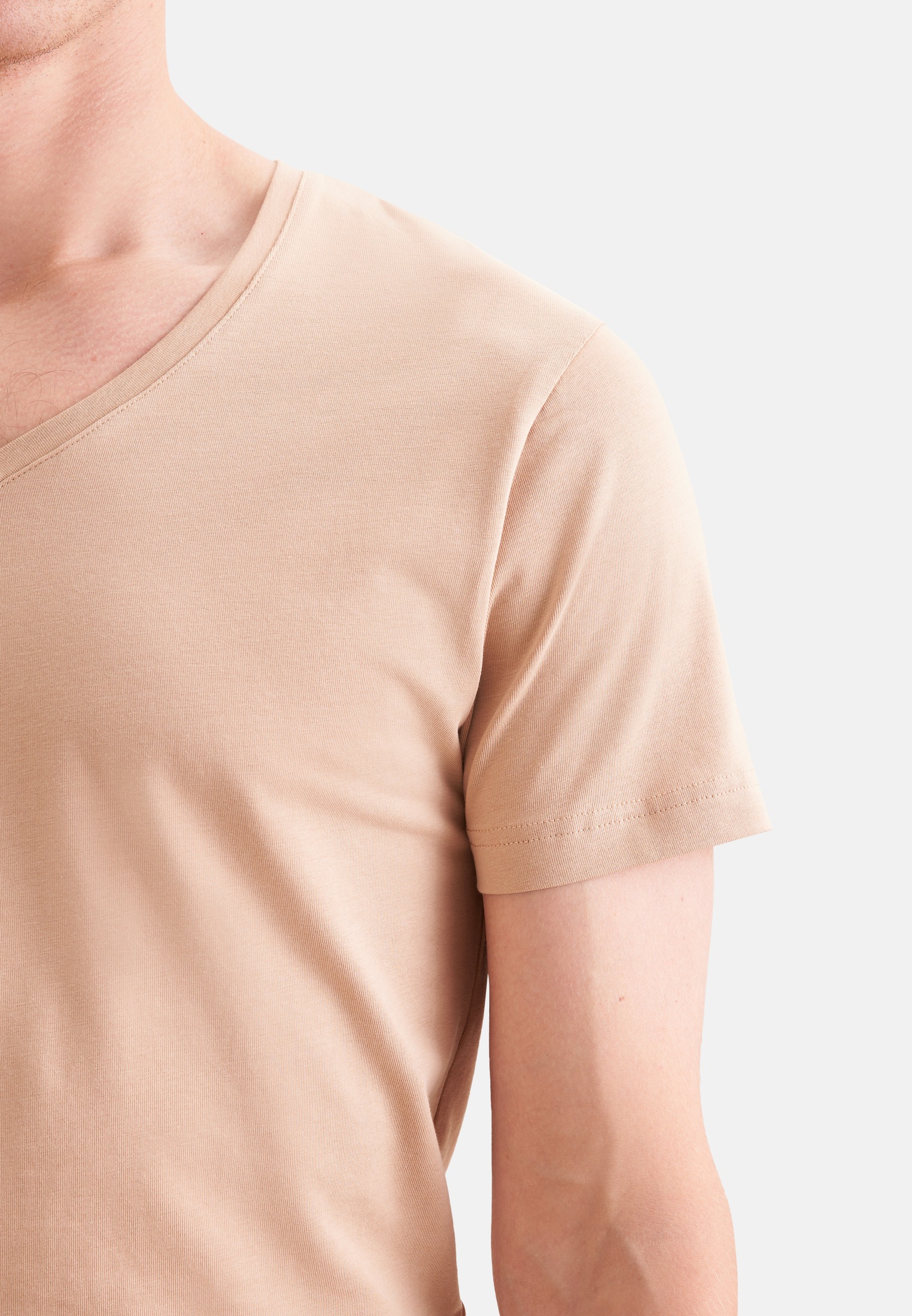 seidensticker T-Shirt »Schwarze Rose« 1/2 V-Neck Uni