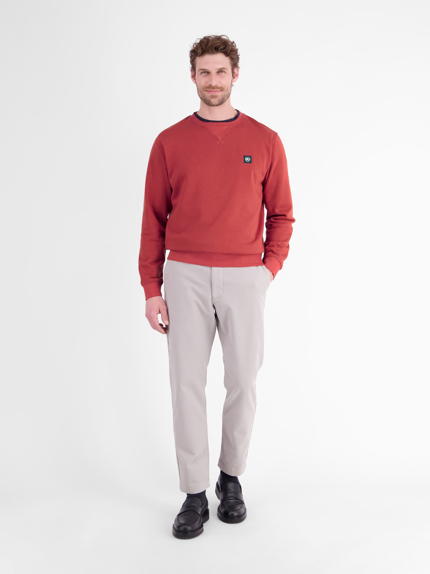 LERROS Sweatshirt »Legeres Sweatshirt mit Rundkragen aus weichem Baumwollmix«
