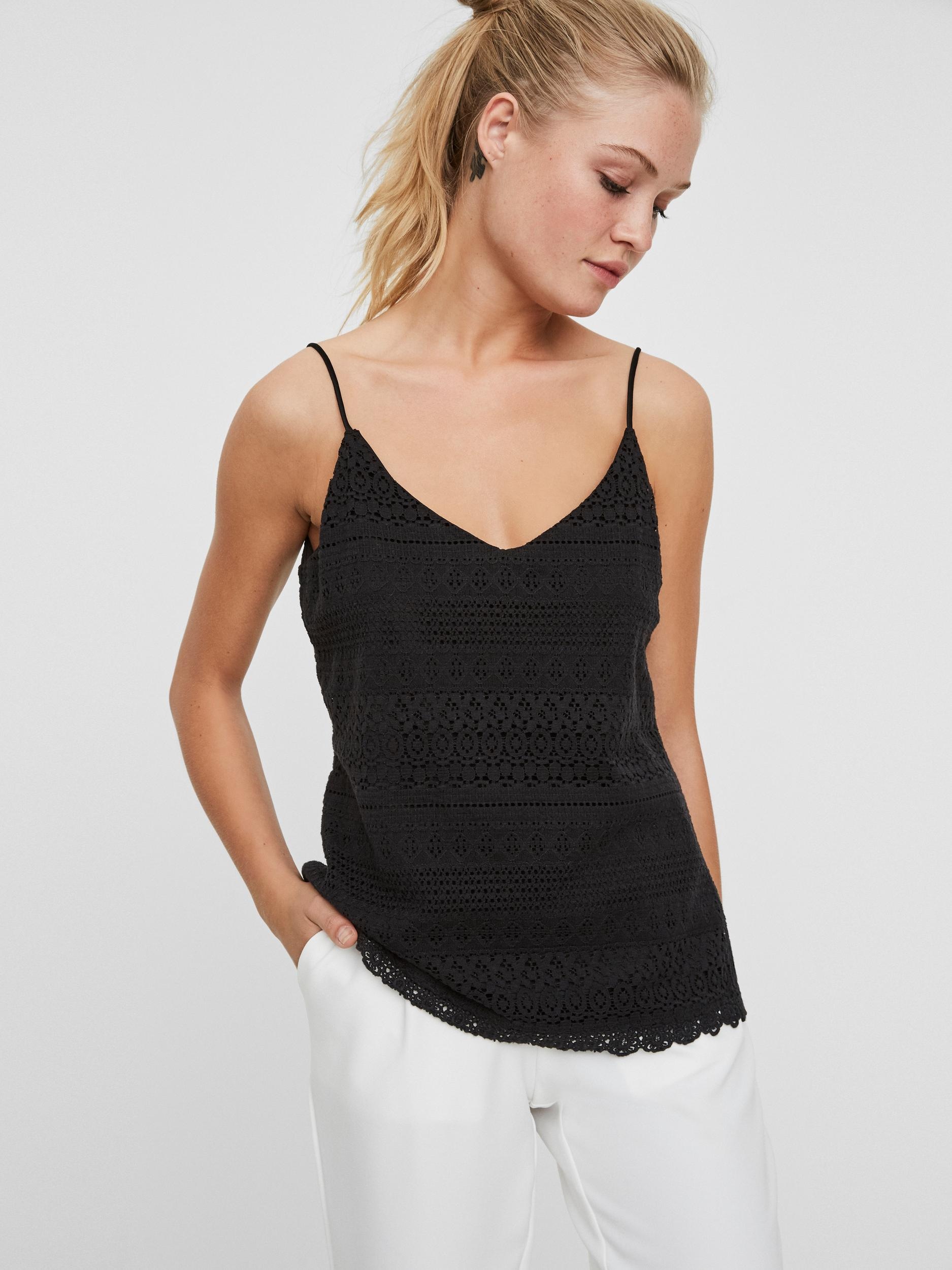 Vero Moda Spaghettitop »VMHONEY LACE SINGLET WVN«