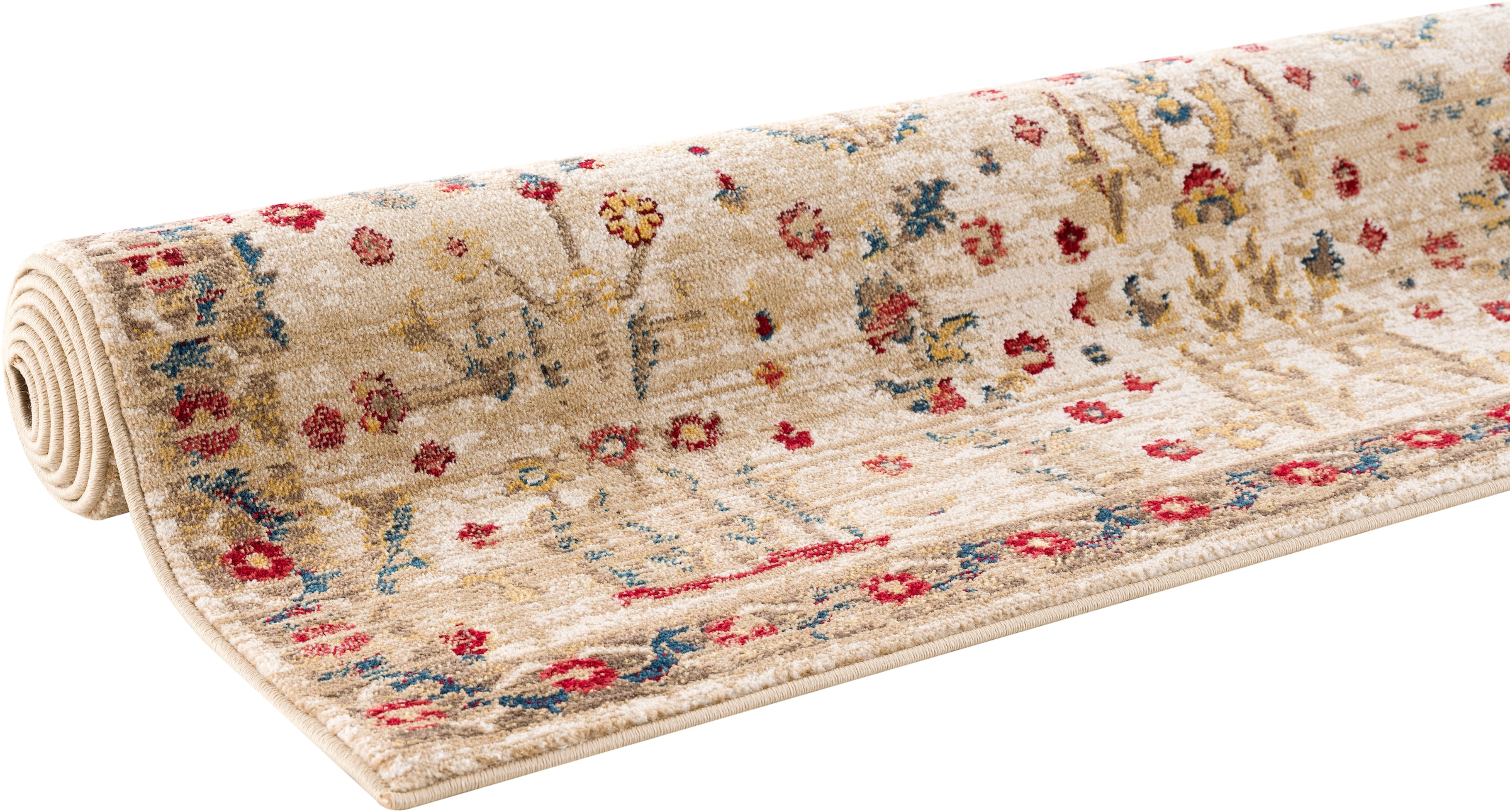 Home Teppich im Vintage BAUR »Clovis«, rechteckig, affaire Orient-Design, | mit Teppich Bordüre,