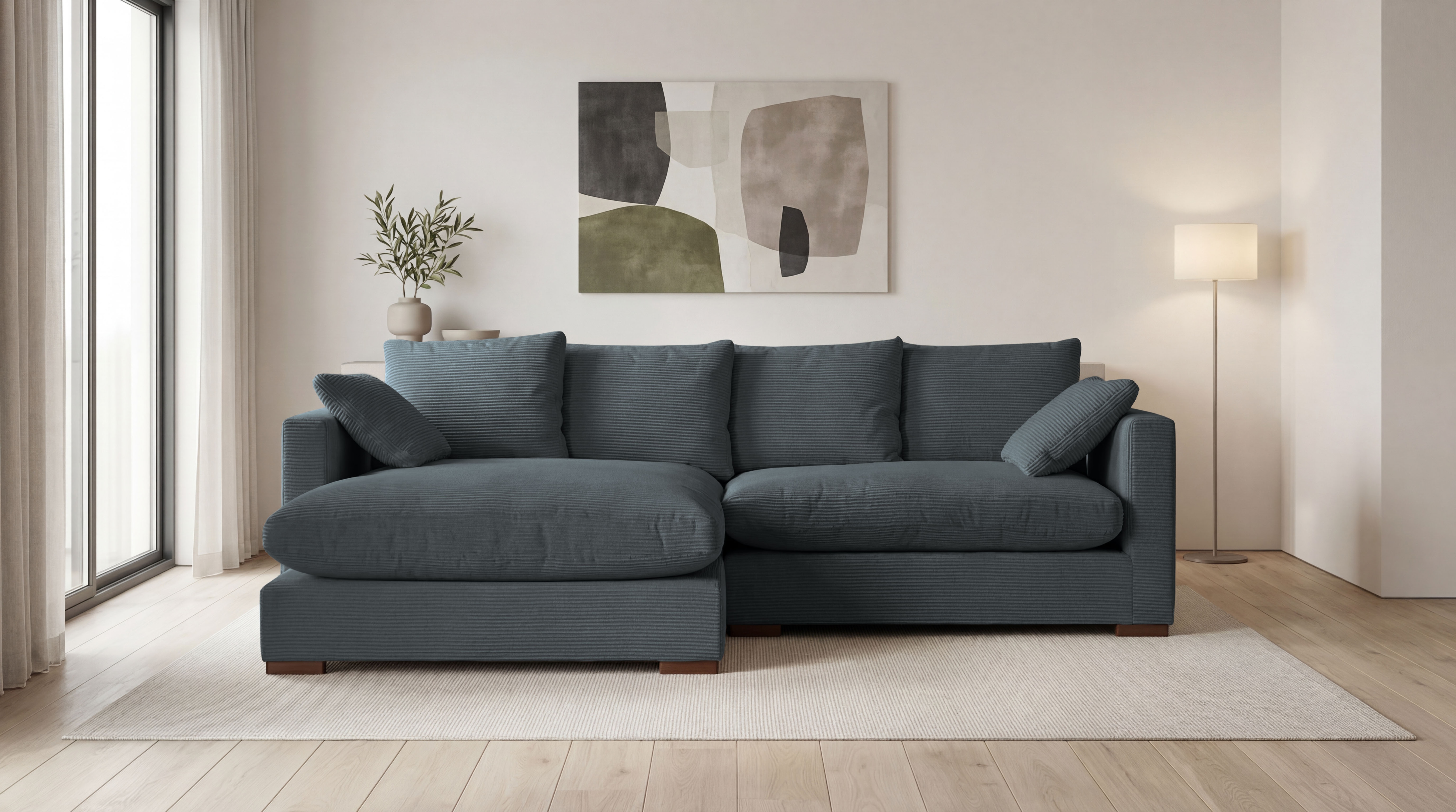 OTTO home Ecksofa "Coray" Breite 266 cm, extra weich und kuschelig, mit Federn und Daunen