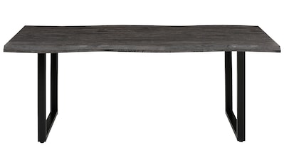 HELA Esstisch »GRETA«, Baumkantentisch (Nachbildung), versch. Größen,  X-Gestell, 46mm Stärke kaufen | BAUR