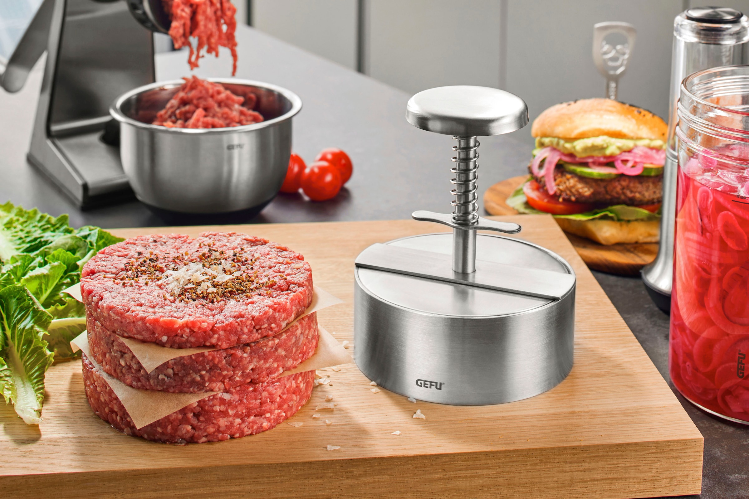 GEFU Burgerpresse "PÄTTI" robust dank hochwertigem Edelstahl günstig online kaufen