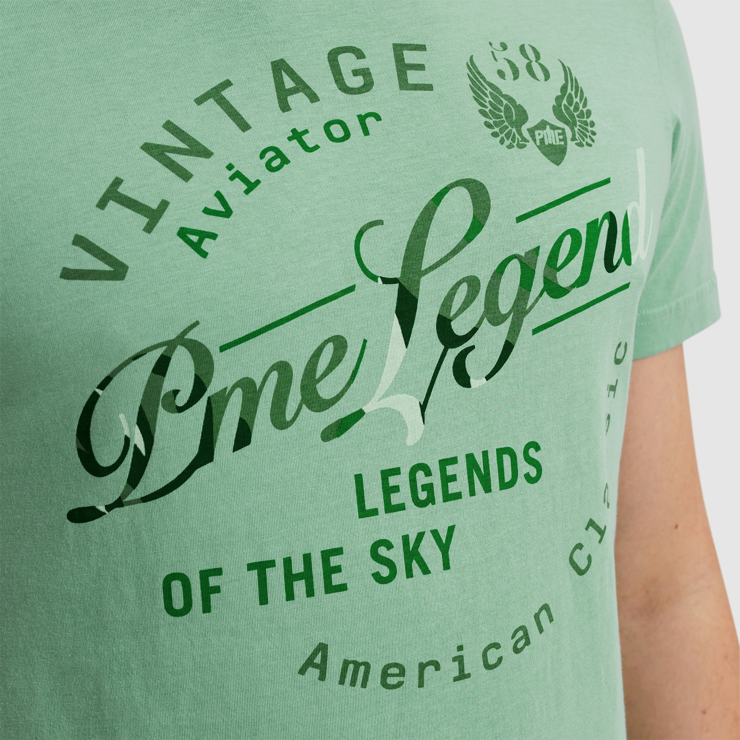 PME LEGEND T-Shirt »Short sleeve r-neck single jersey play«, mit Logo Print