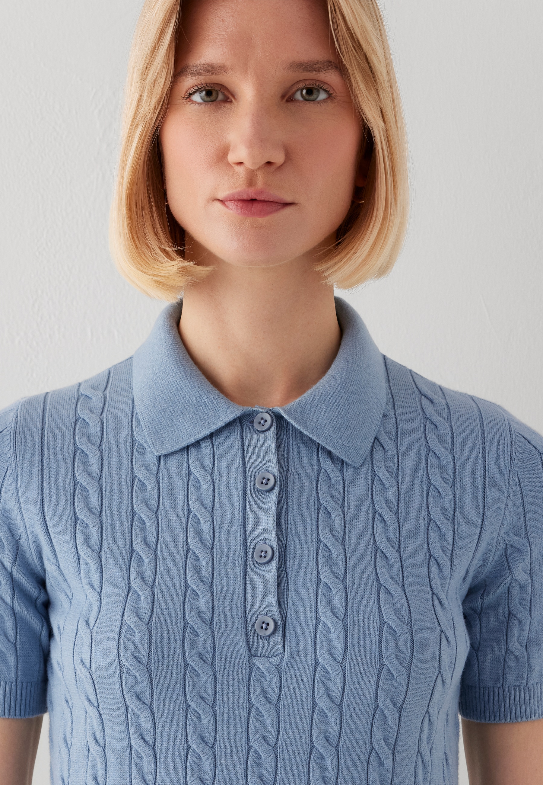 Mavi Polokragenpullover »POLO COLLAR SWEATER« Top Strick