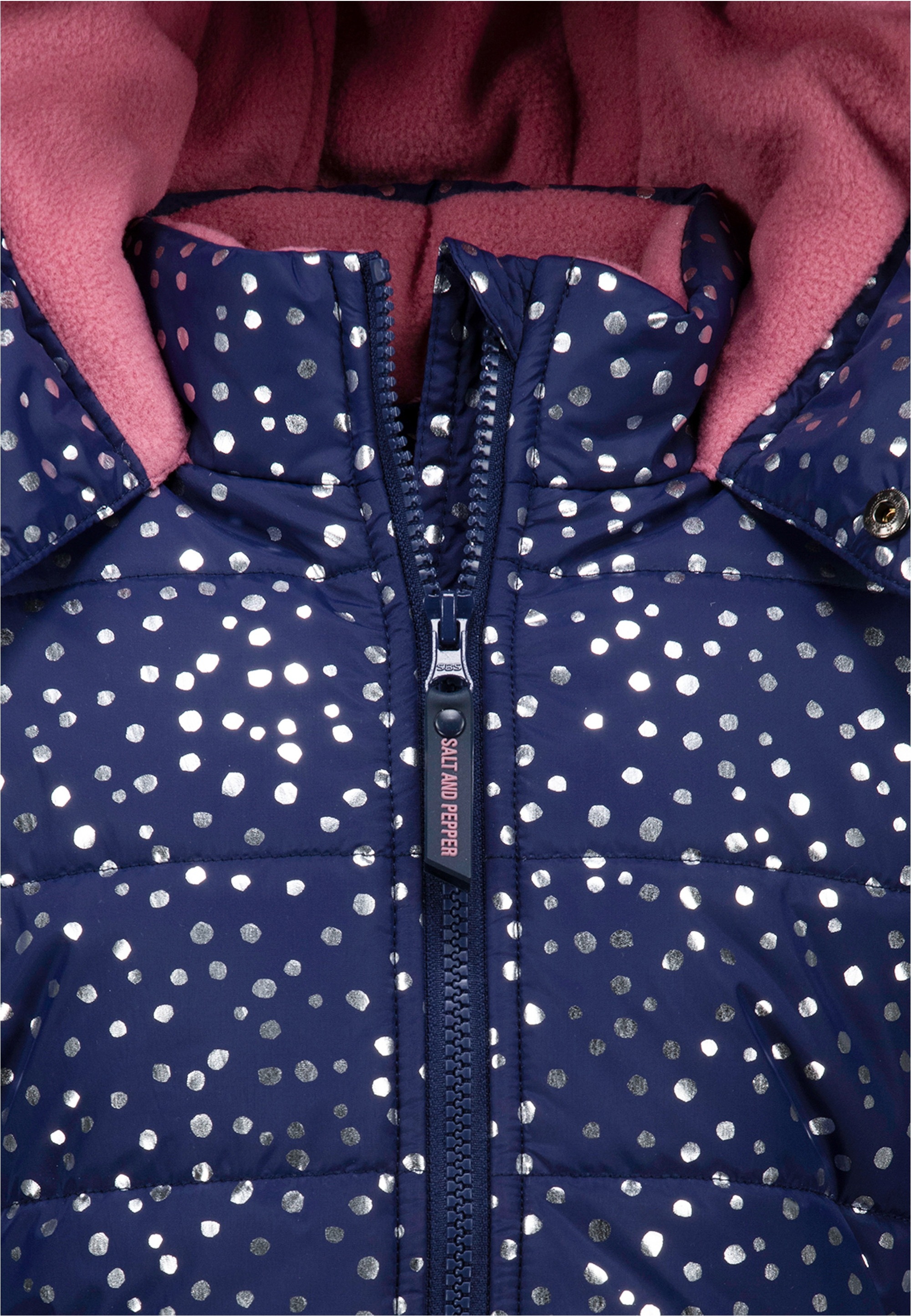 SALT AND PEPPER Outdoorjacke »AOP Punkte«, mit reflektierenden Elementen