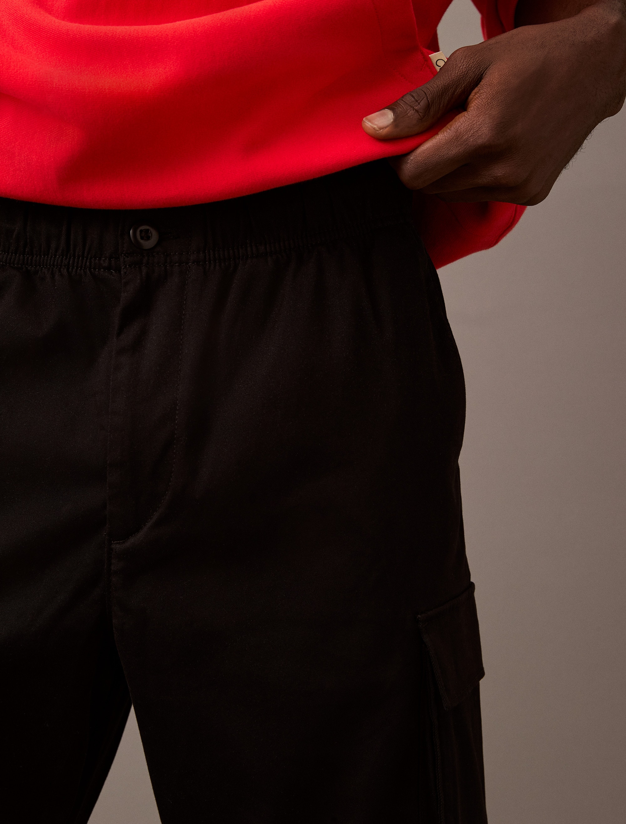 Calvin Klein Jeans Cargohose »CO PULL ON STRAIGHT CARGO PANT«, in Unifarbe