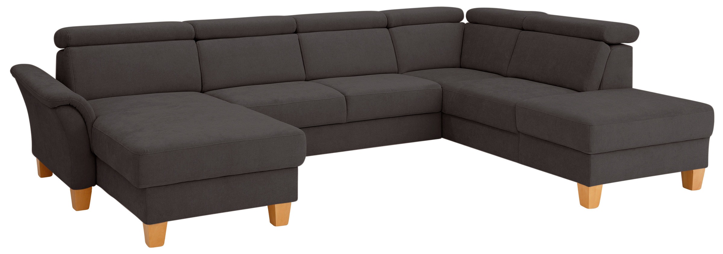 Thumbnail - Home affaire Wohnlandschaft "Conville U-Form", Kopfteilverstellung wahlweise mit Bettfunktion und Bettkasten