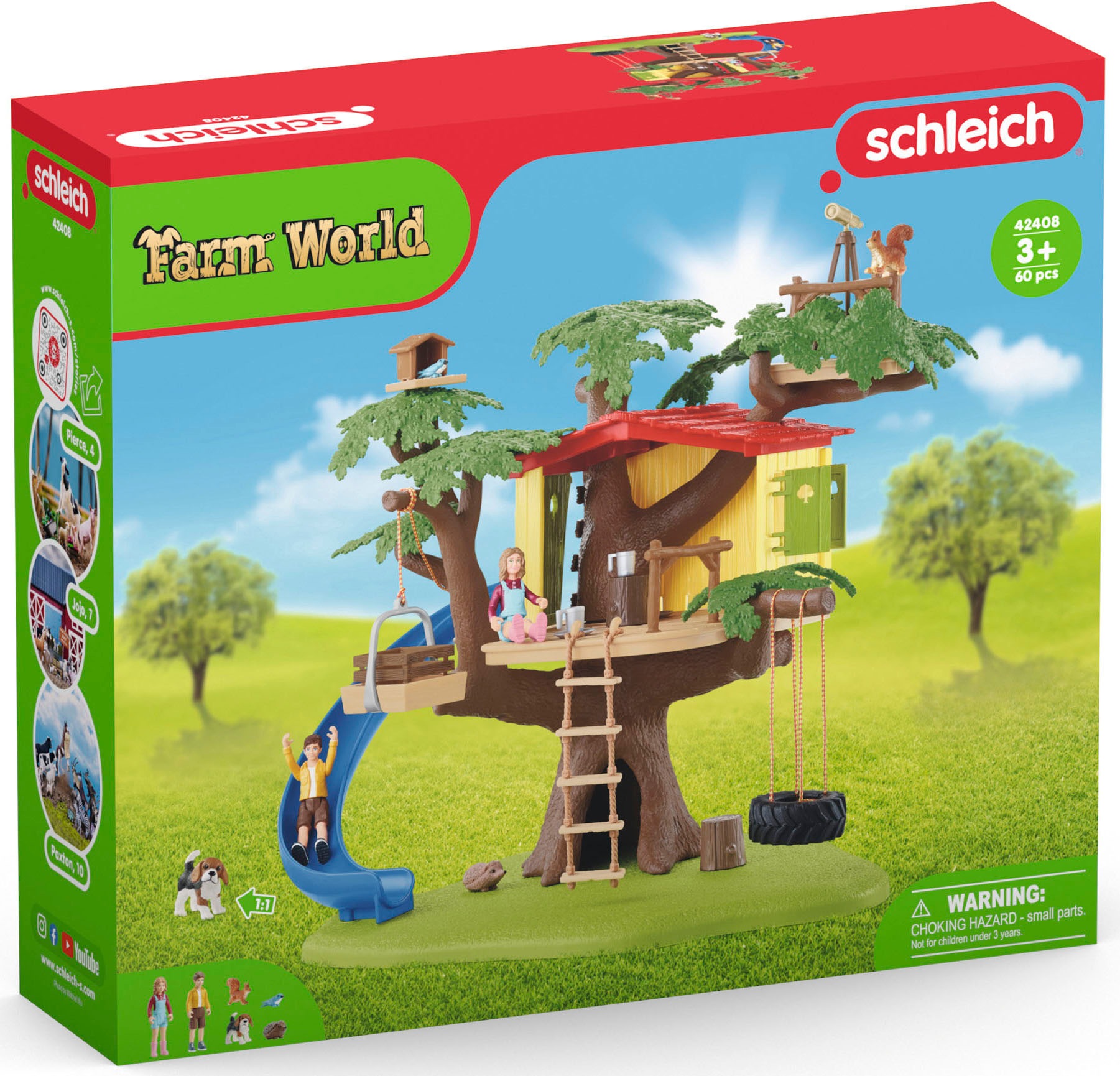 Schleich® Spielwelt »FARM WORLD, Abenteuer Baumhaus (42408)«, Made in Europe