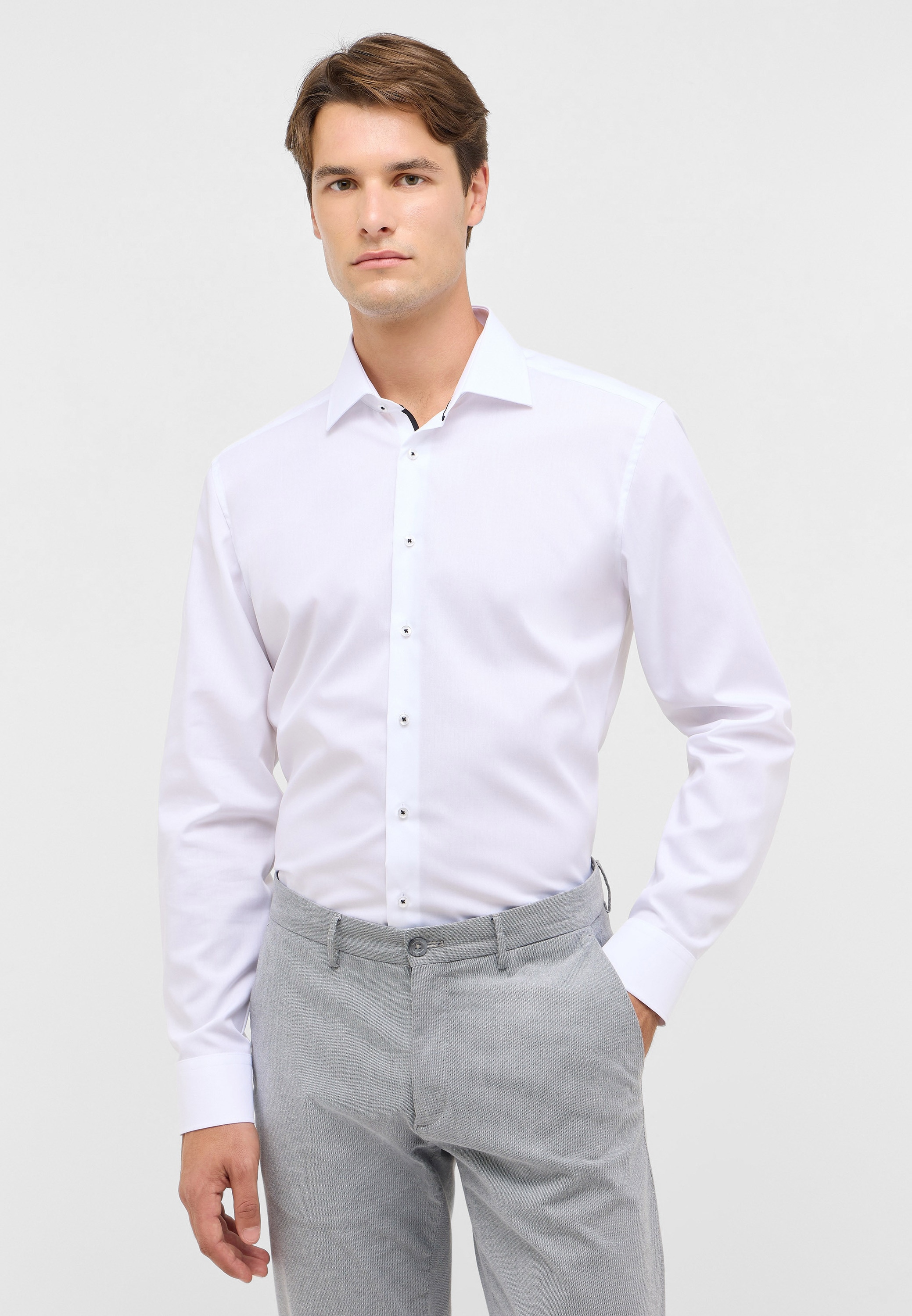 Eterna Langarmhemd "SLIM FIT" NON IRON (bügelfrei) günstig online kaufen