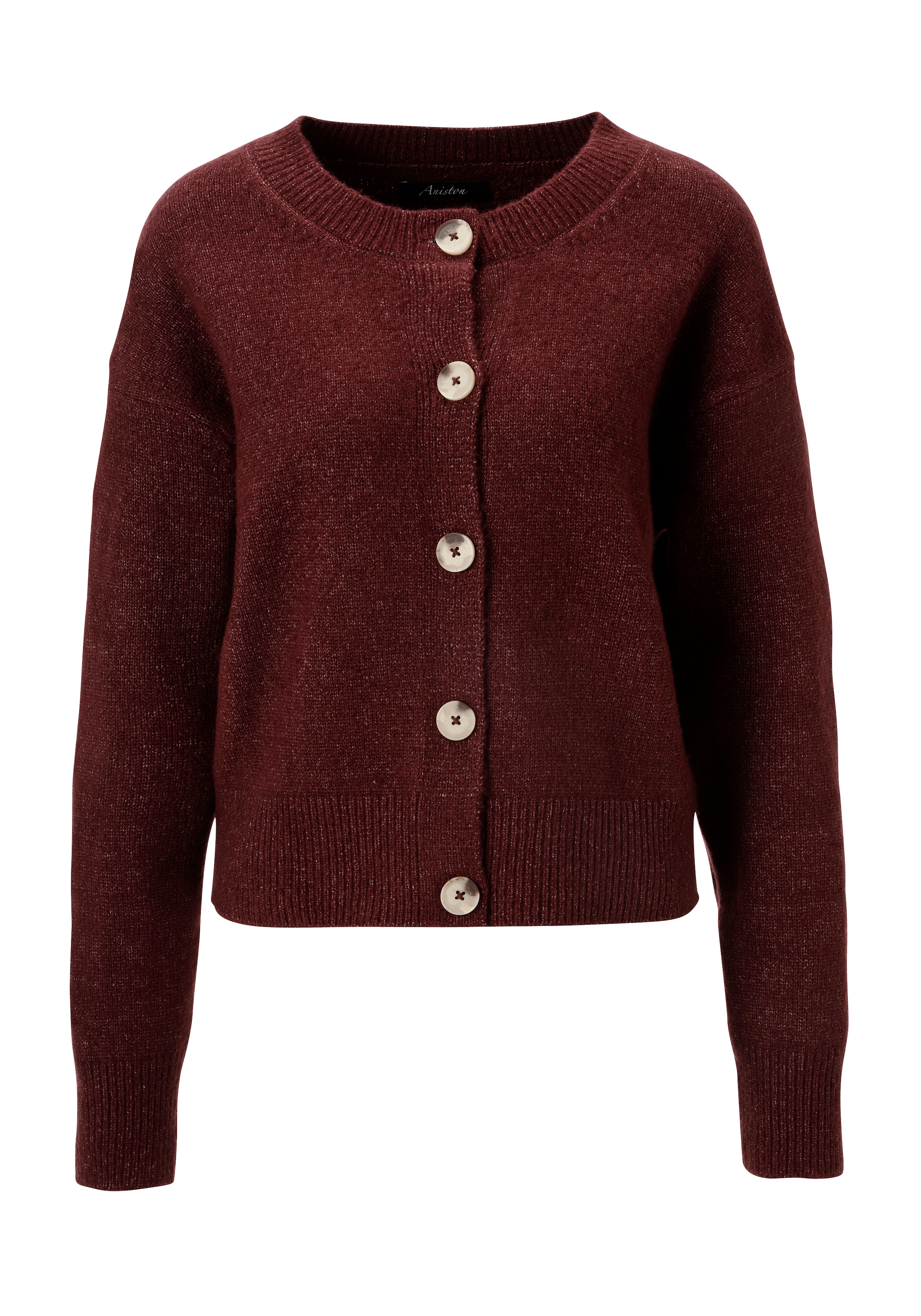 Aniston CASUAL Strickjacke, aus effektvollem Melange-Garn - NEUE KOLLEKTION