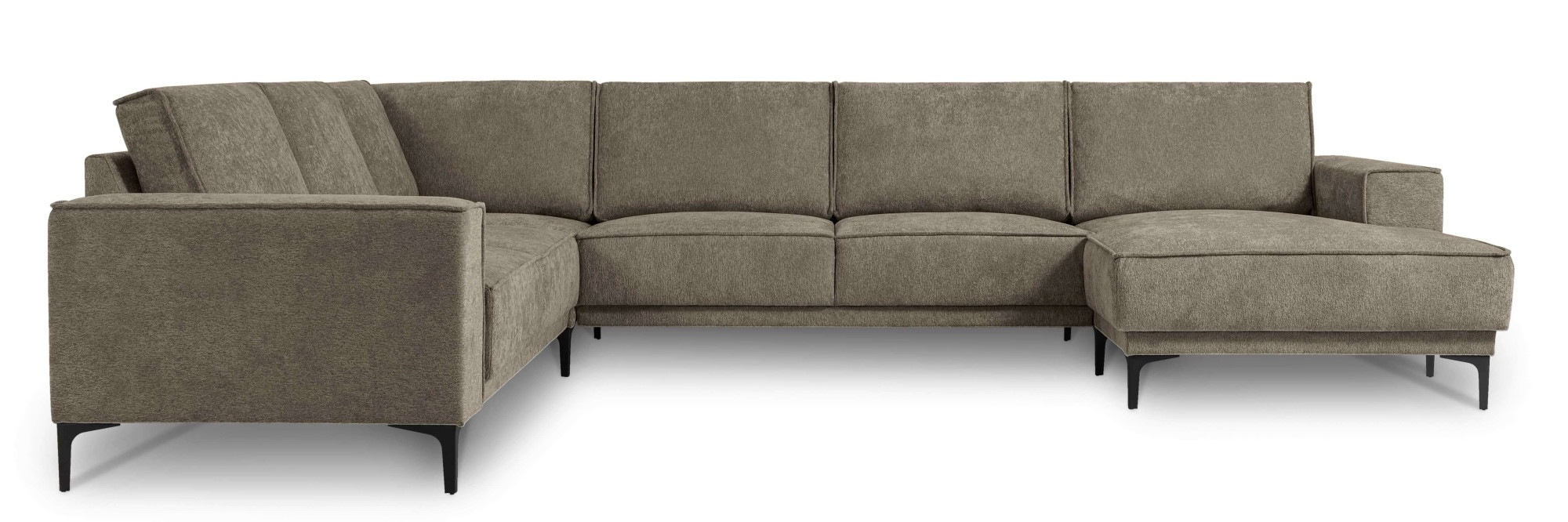 Places of Style Wohnlandschaft "XXL Sofa Oland, Struktur, Flachgewebe, Luxu günstig online kaufen
